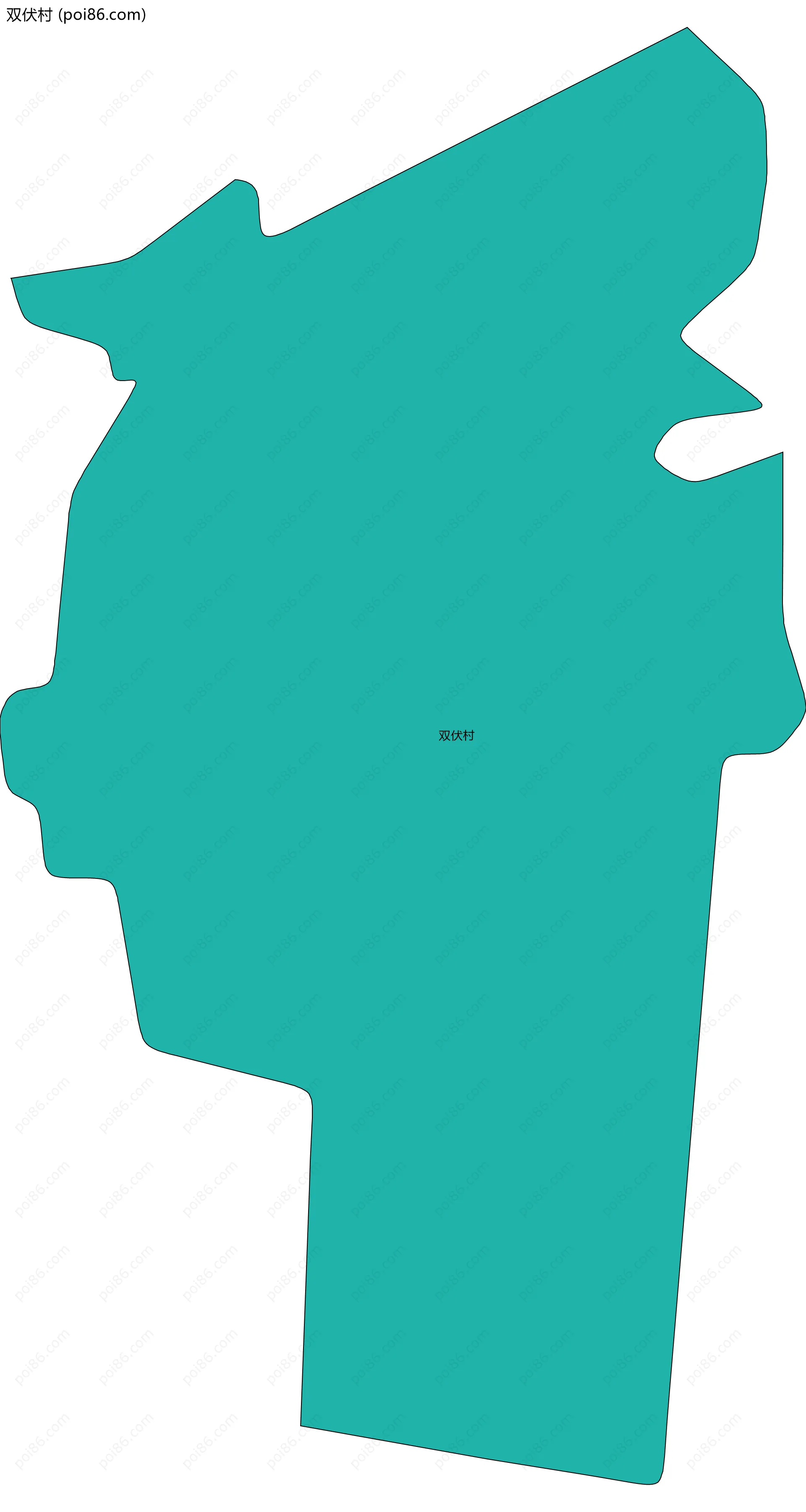 双伏村边界地图