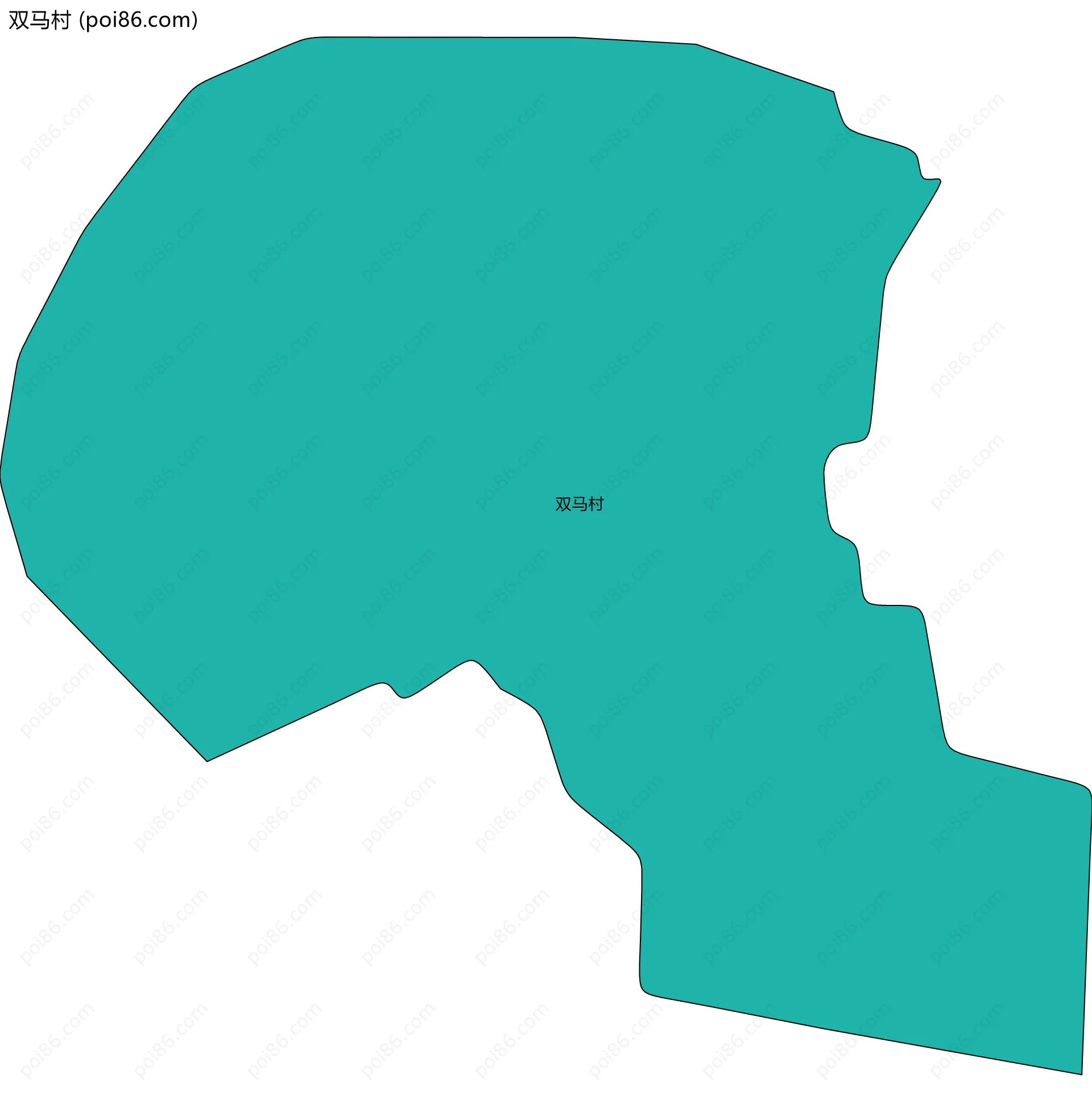 双马村边界地图