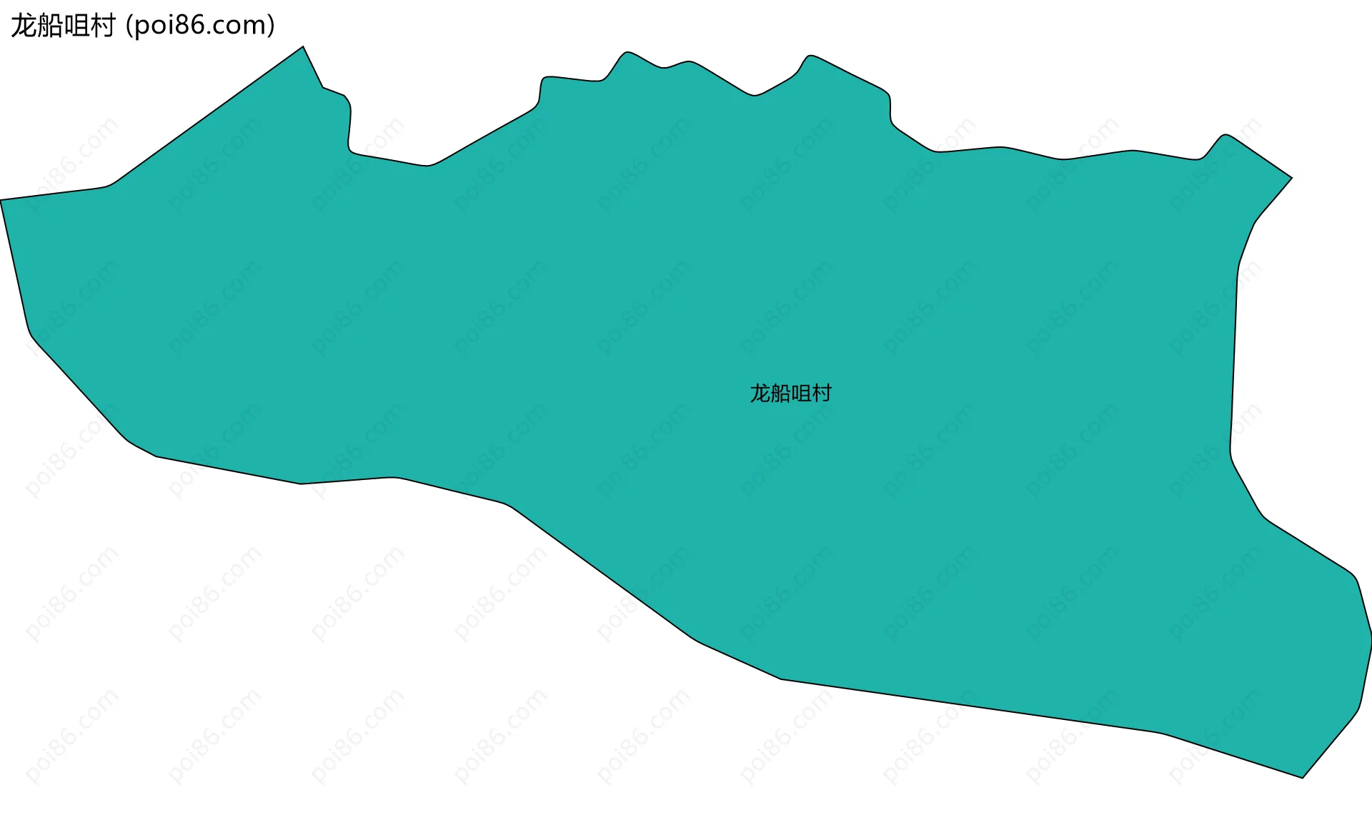 龙船咀村边界地图