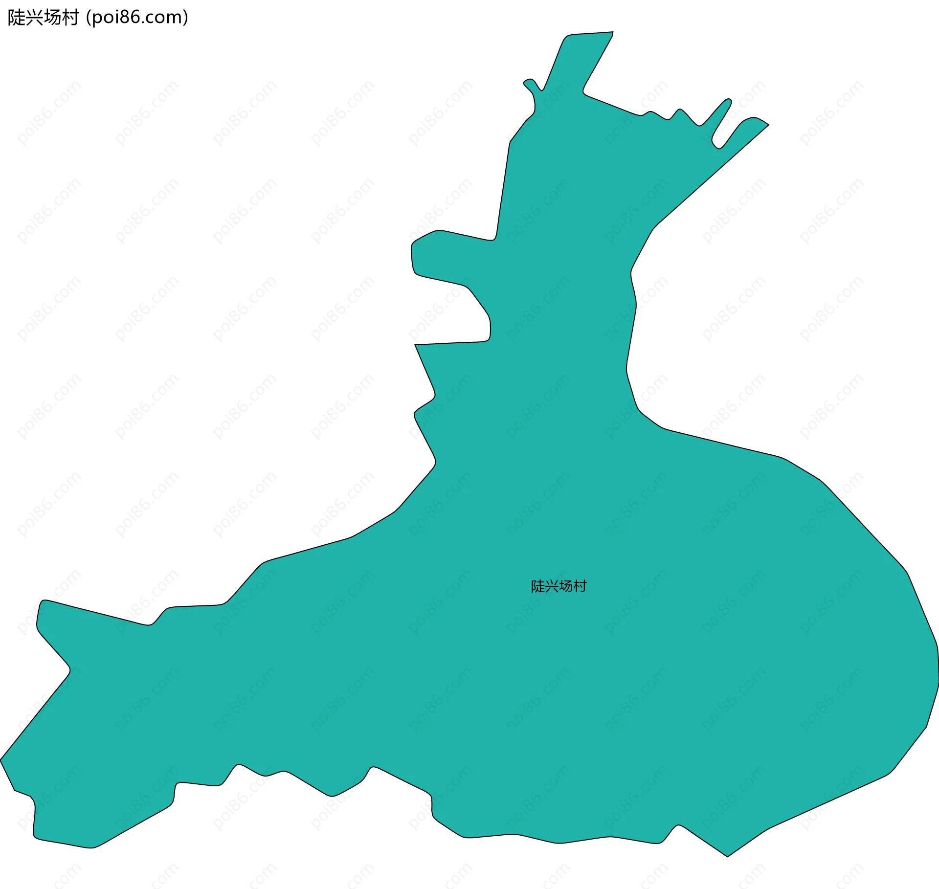 陡兴场村边界地图