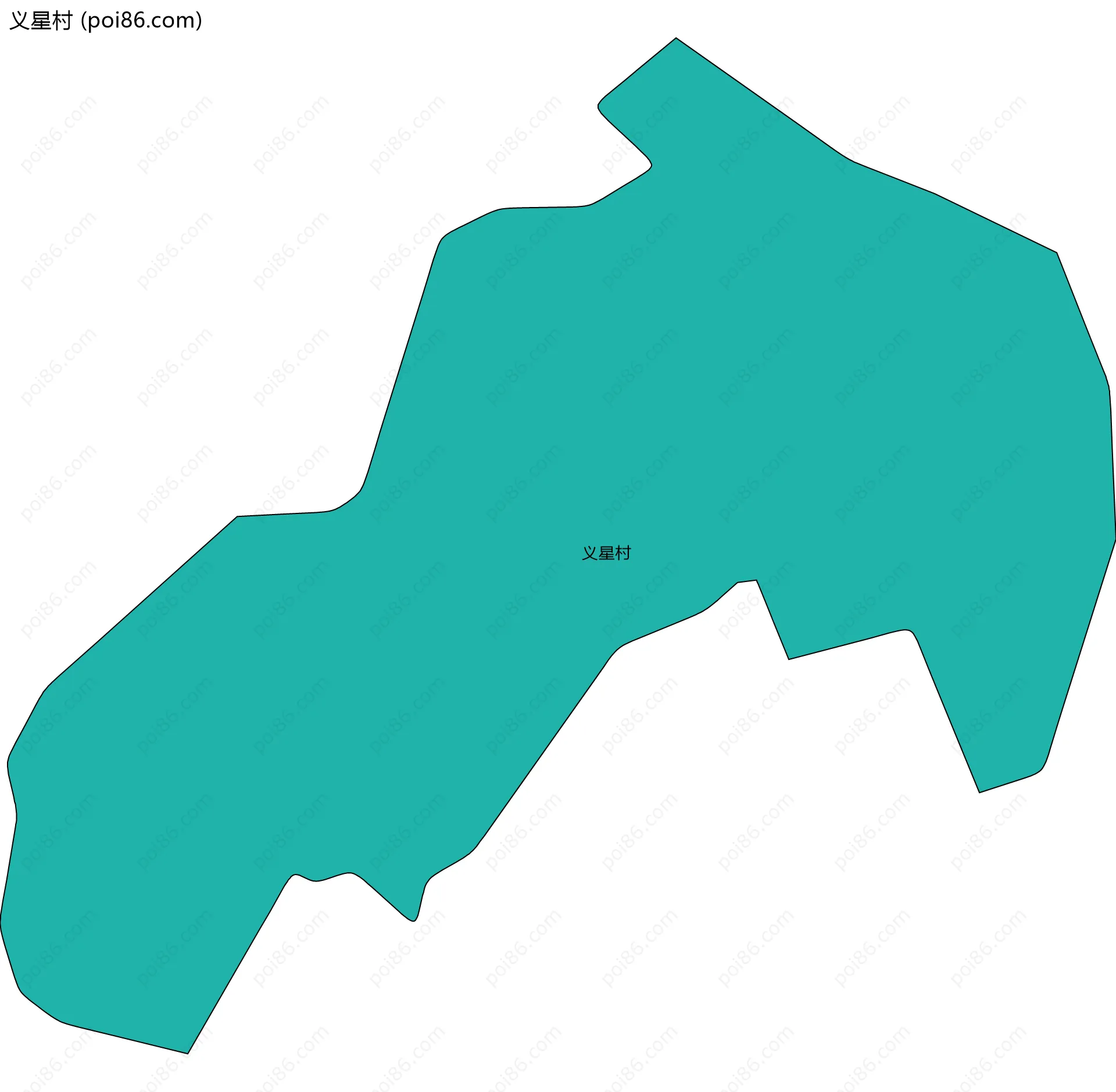 义星村边界地图
