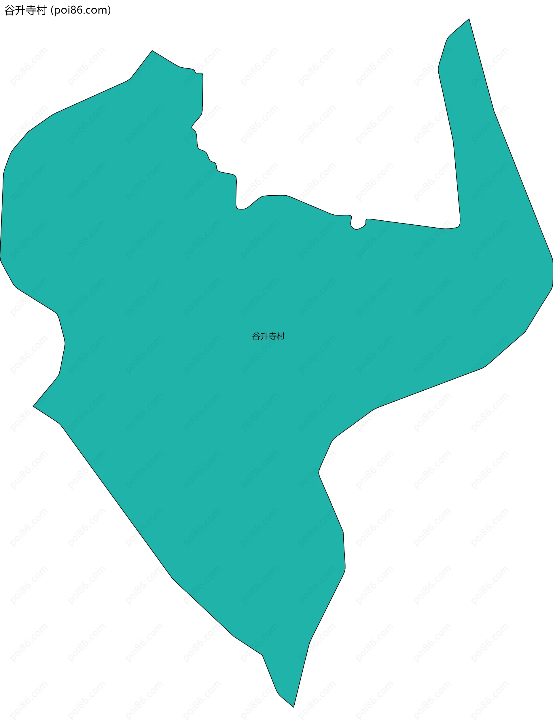 谷升寺村边界地图
