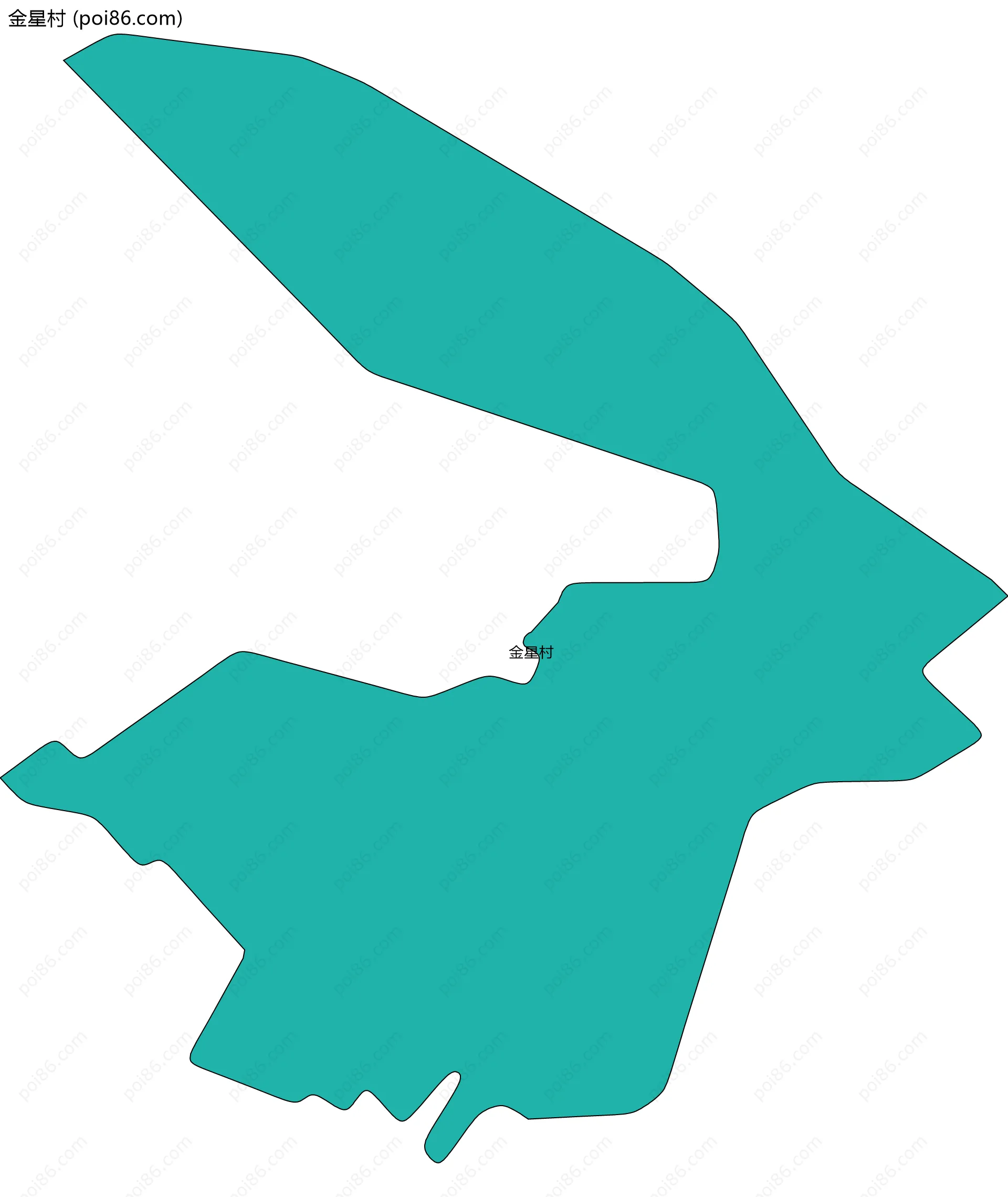 金星村边界地图