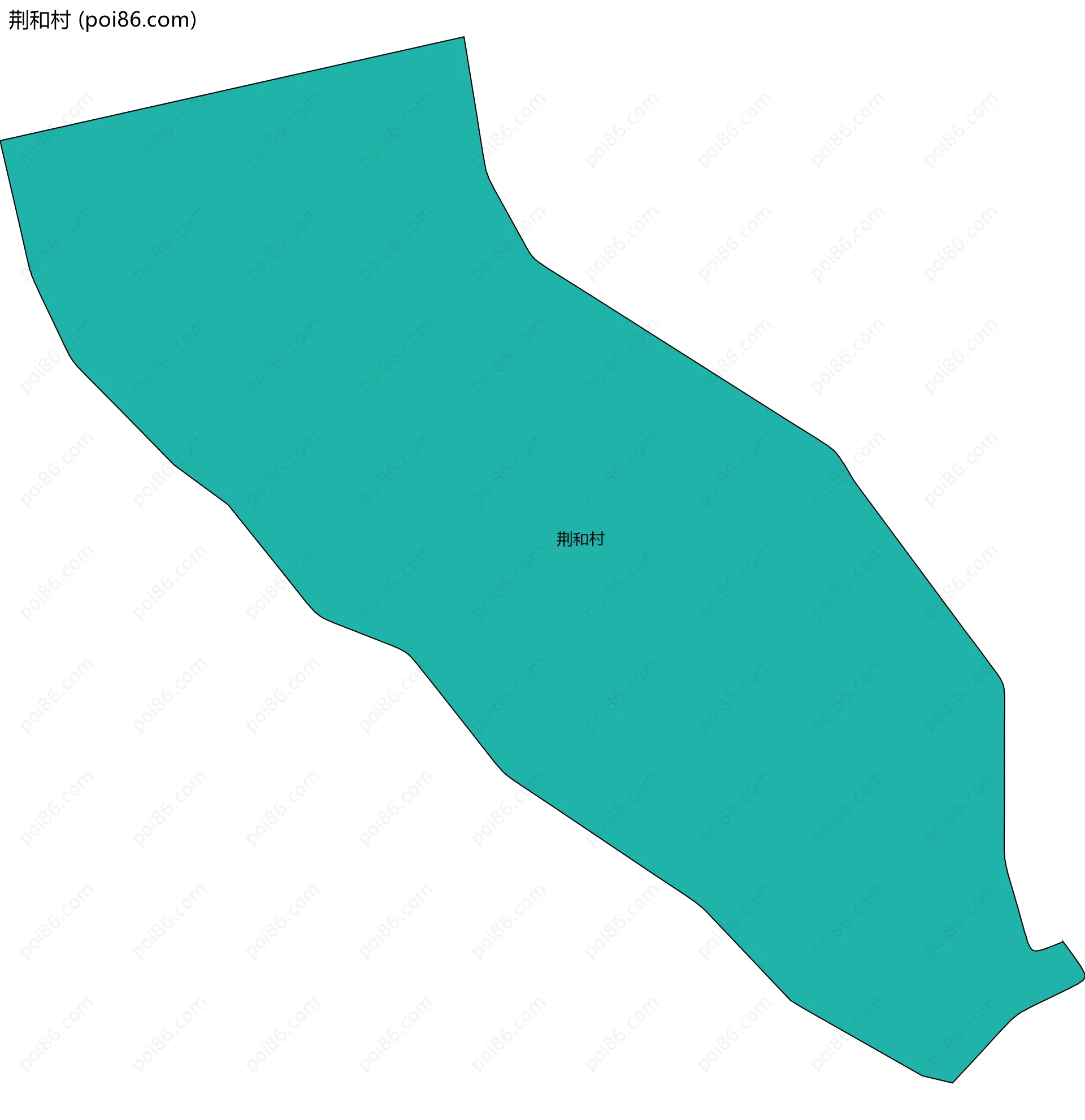 荆和村边界地图