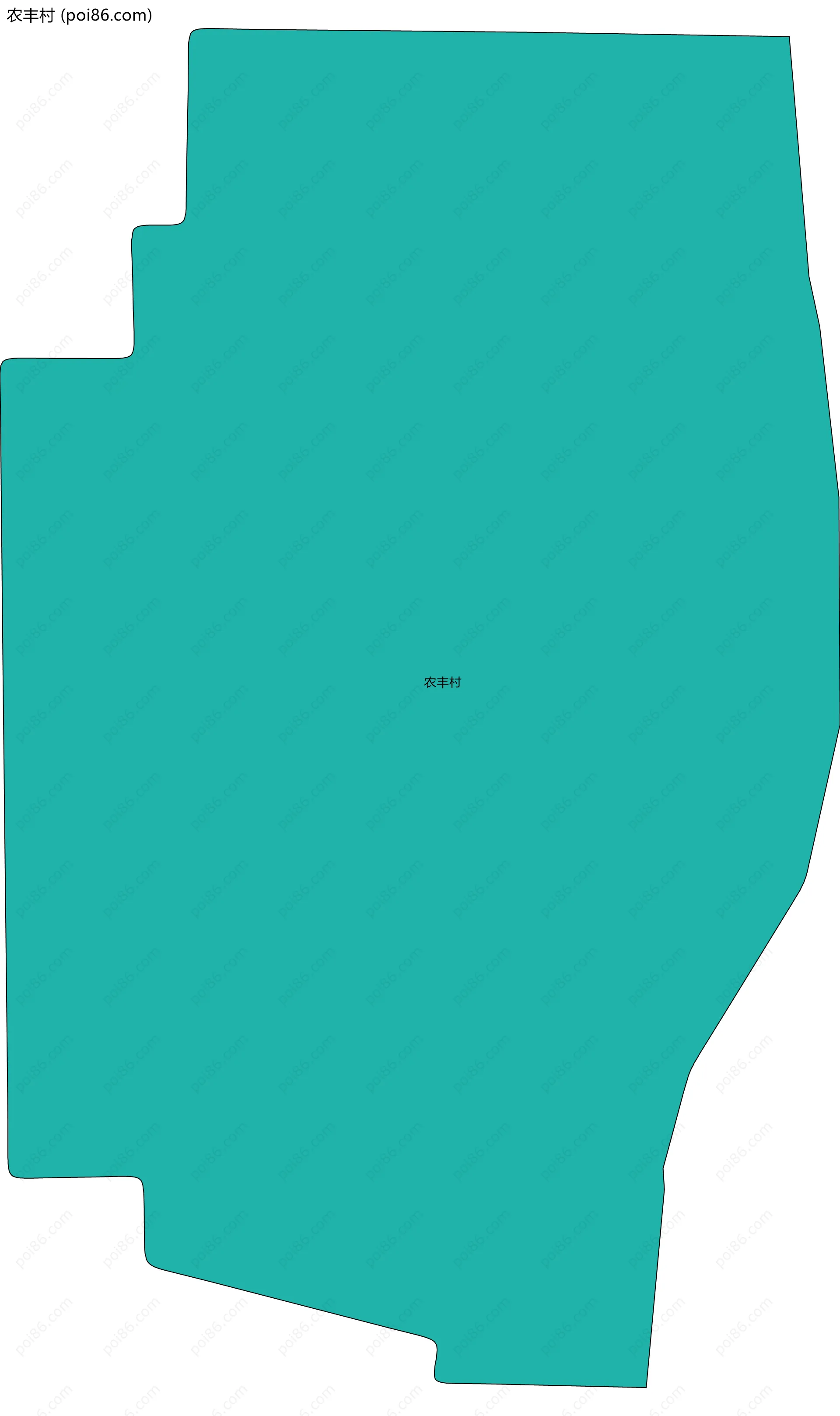 农丰村边界地图