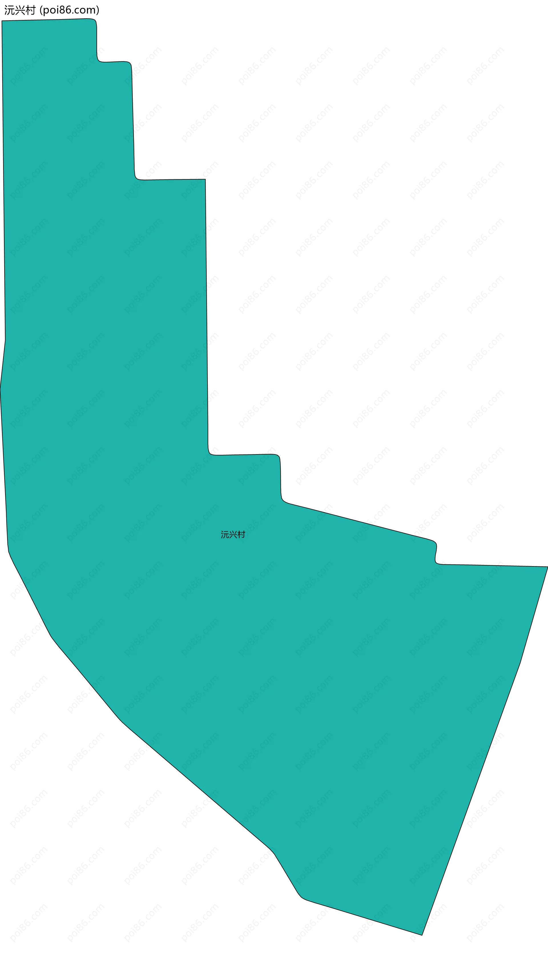 沅兴村边界地图