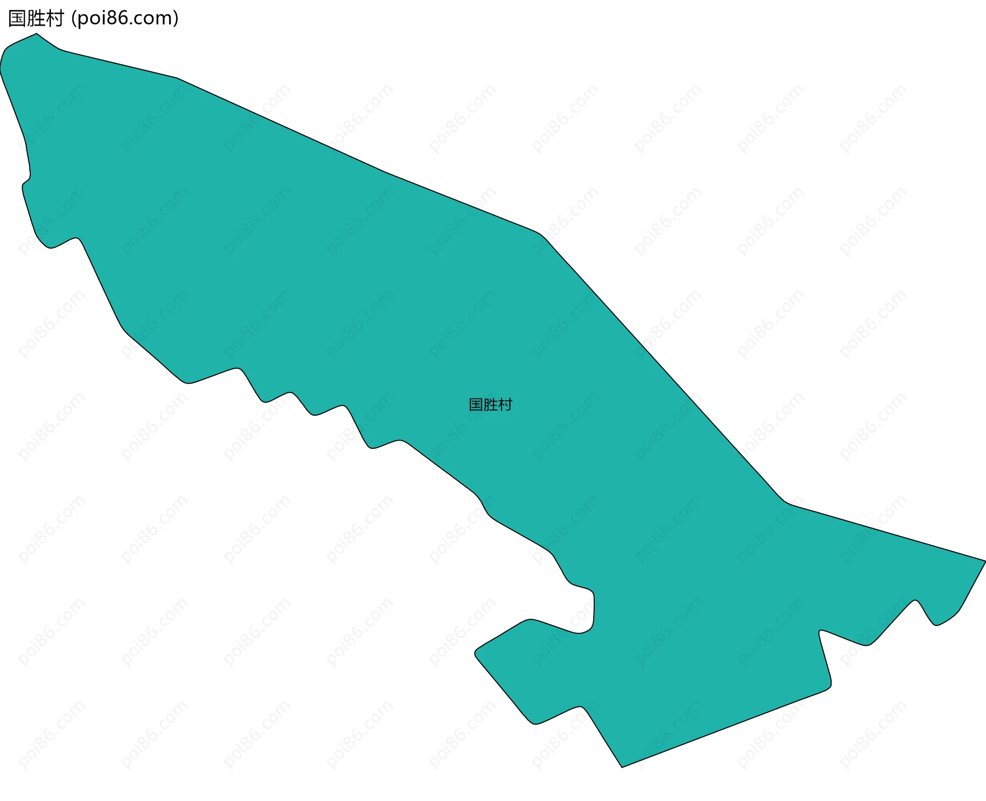 国胜村边界地图