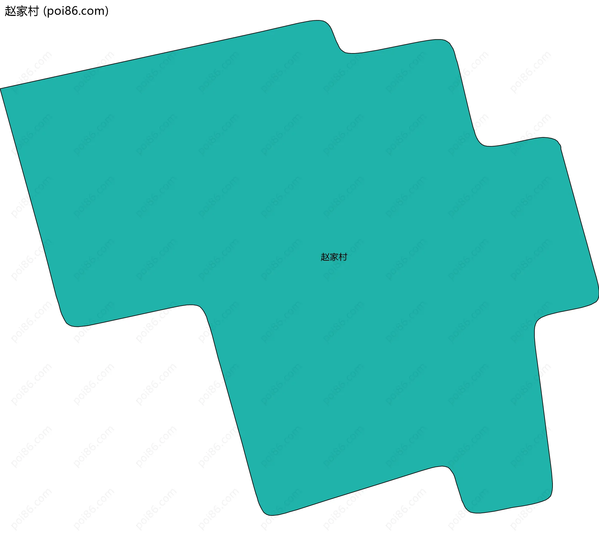 赵家村边界地图