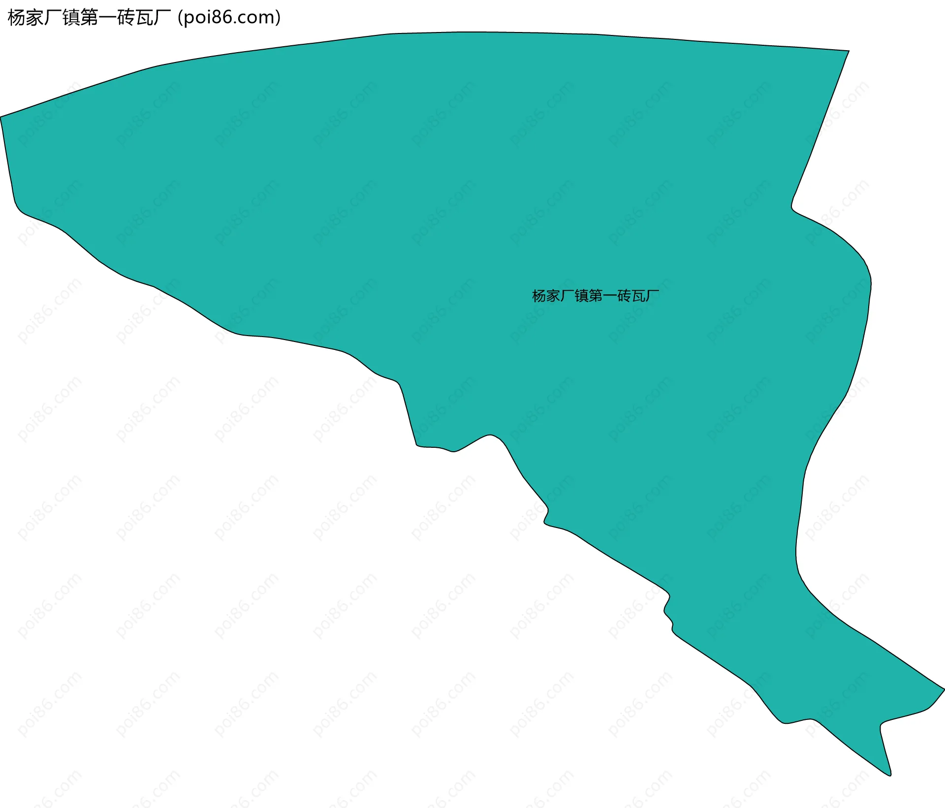 杨家厂镇第一砖瓦厂边界地图