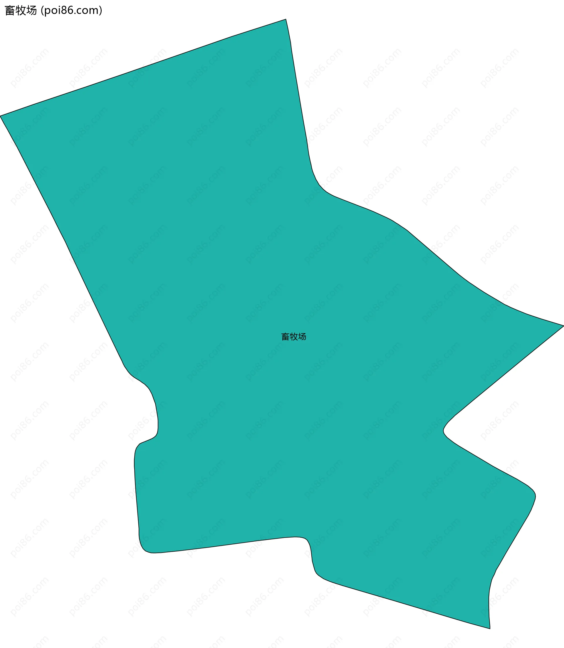畜牧场边界地图
