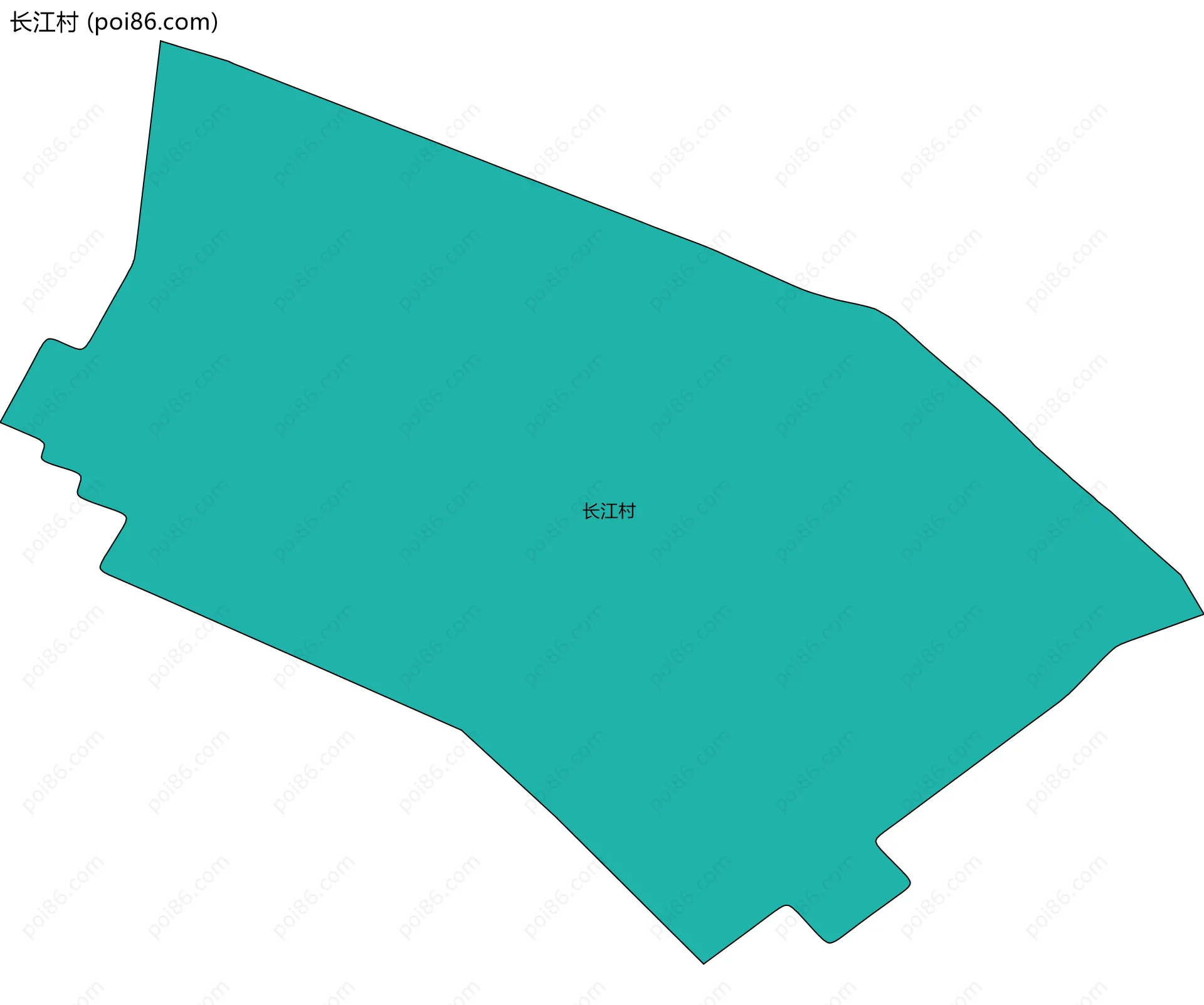 长江村边界地图