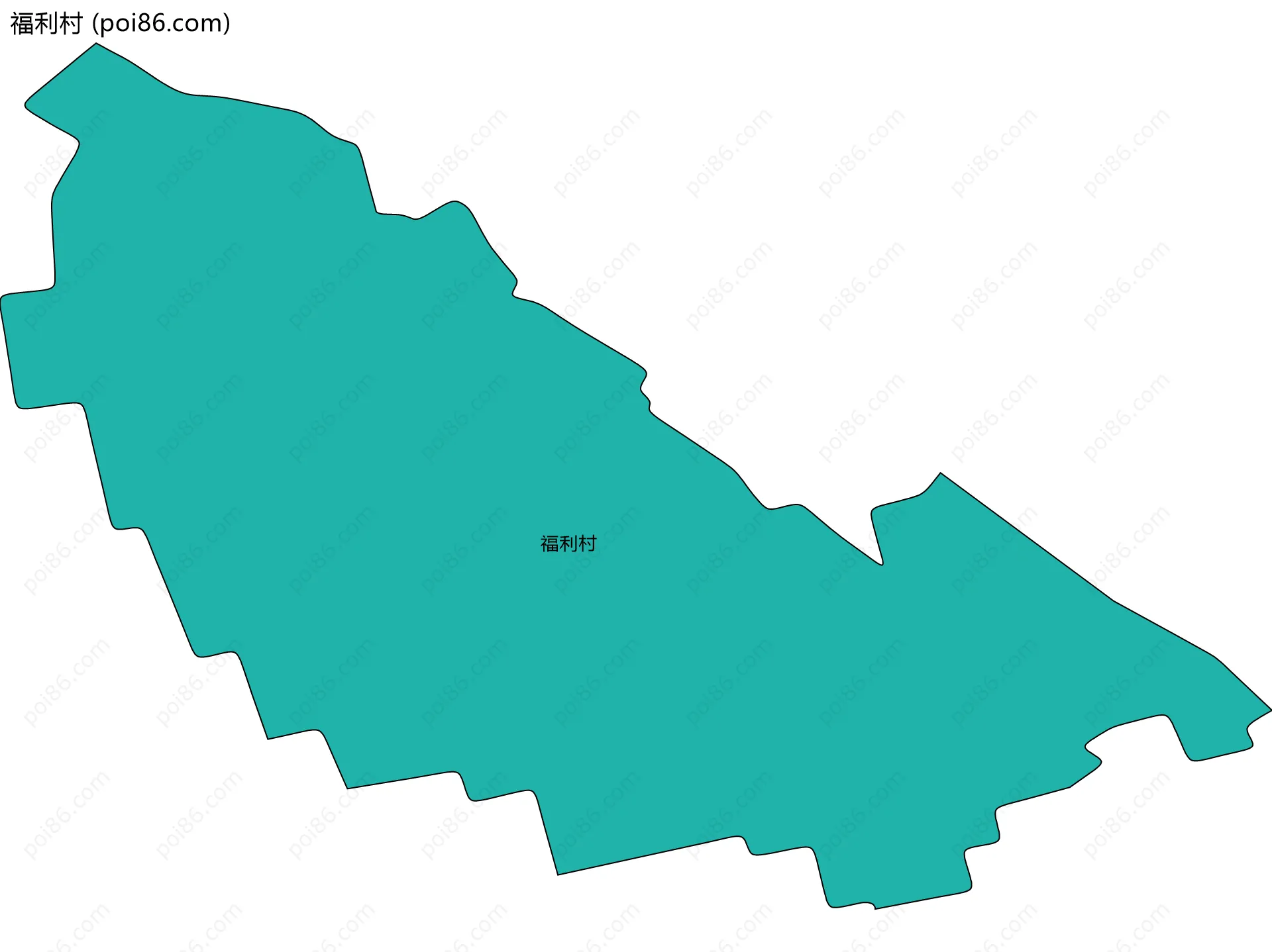 福利村边界地图