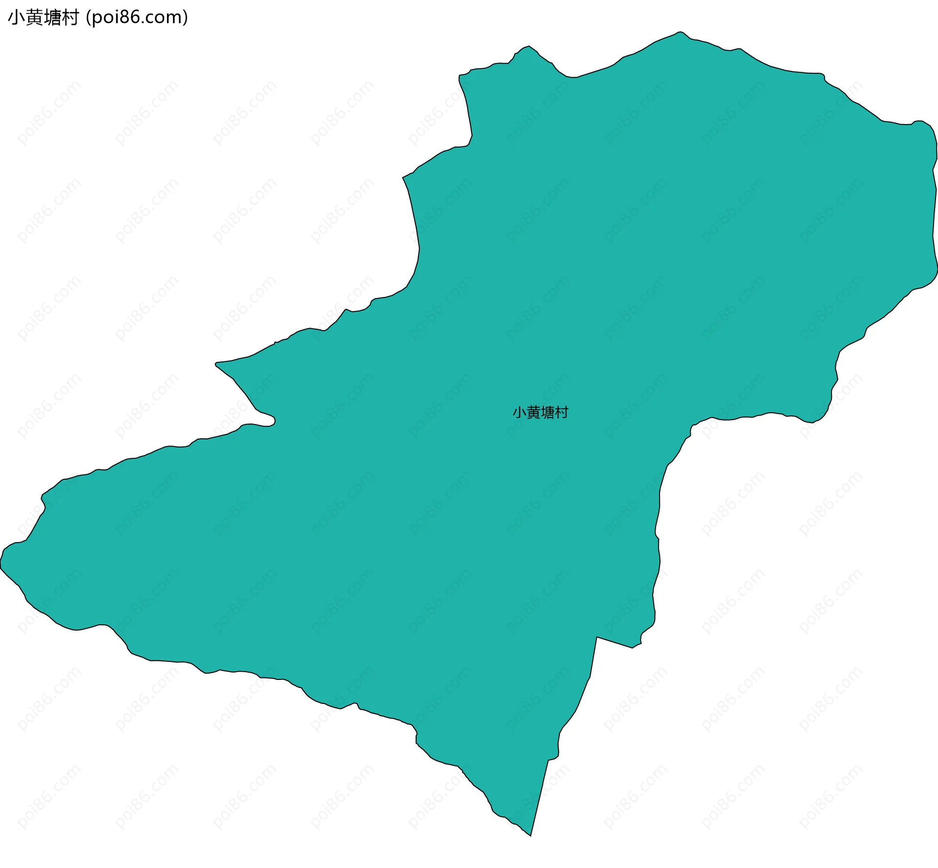 小黄塘村边界地图