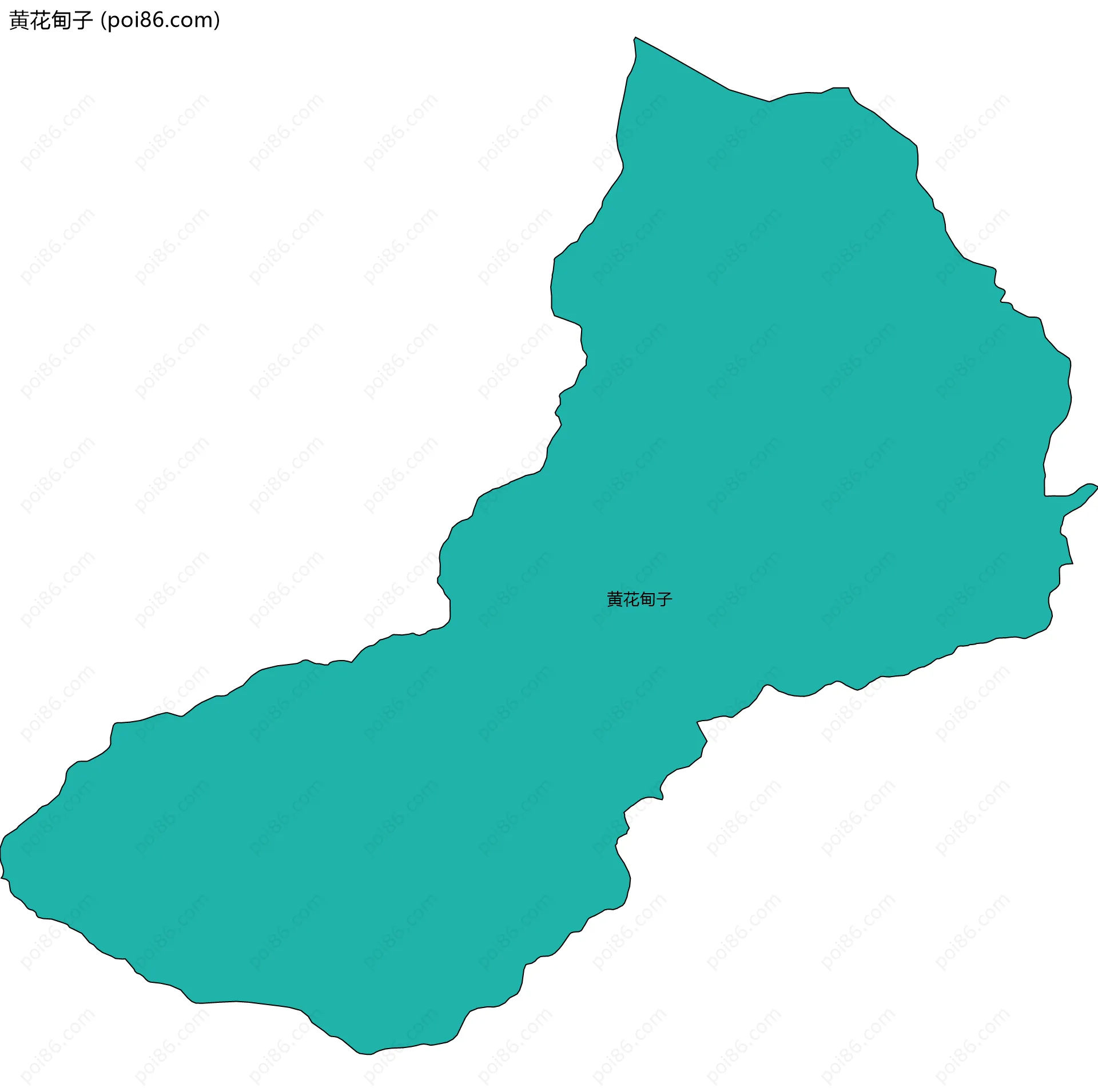 黄花甸子边界地图