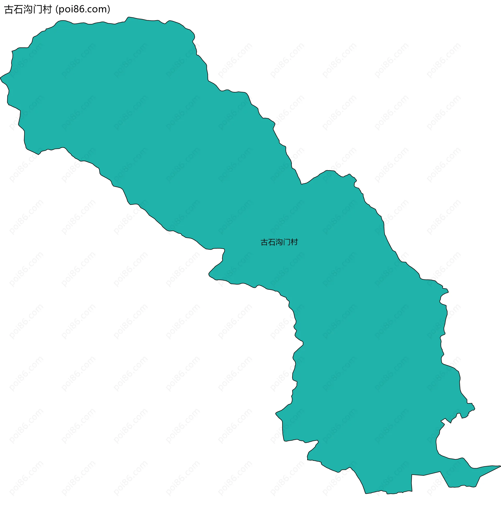 古石沟门村边界地图