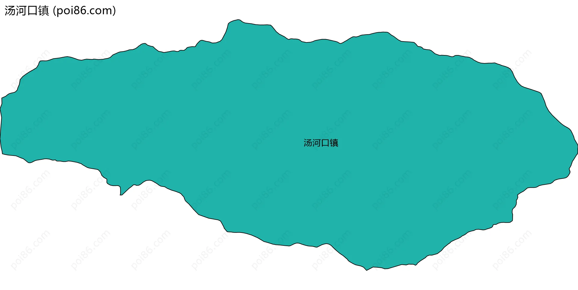 汤河口镇边界地图