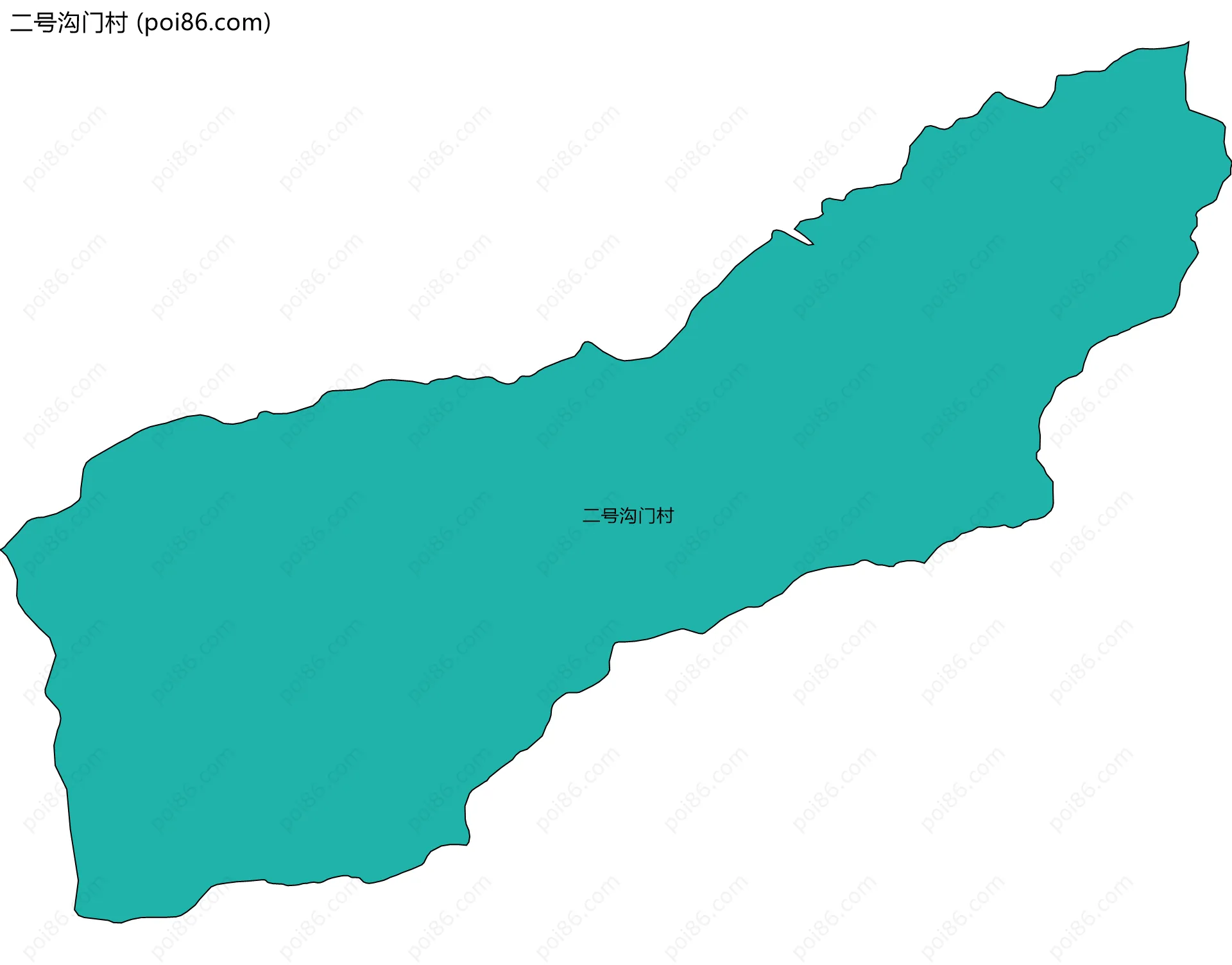 二号沟门村边界地图