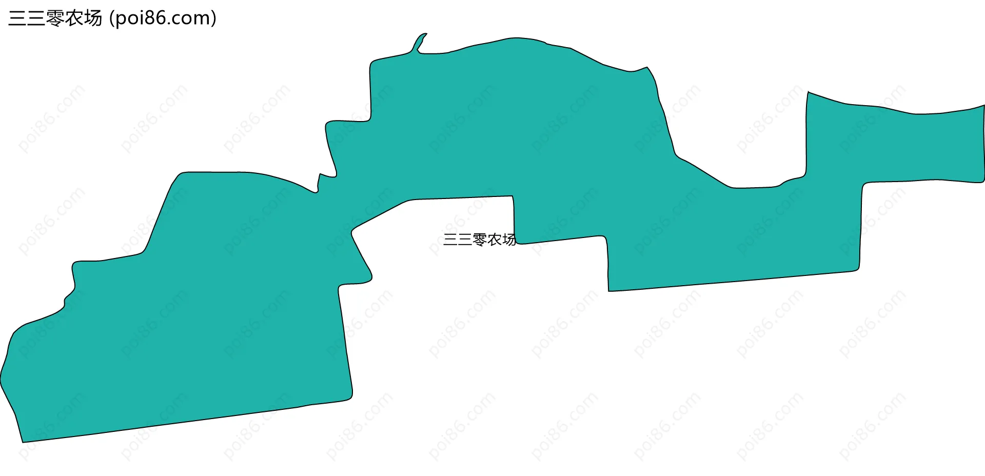 三三零农场边界地图