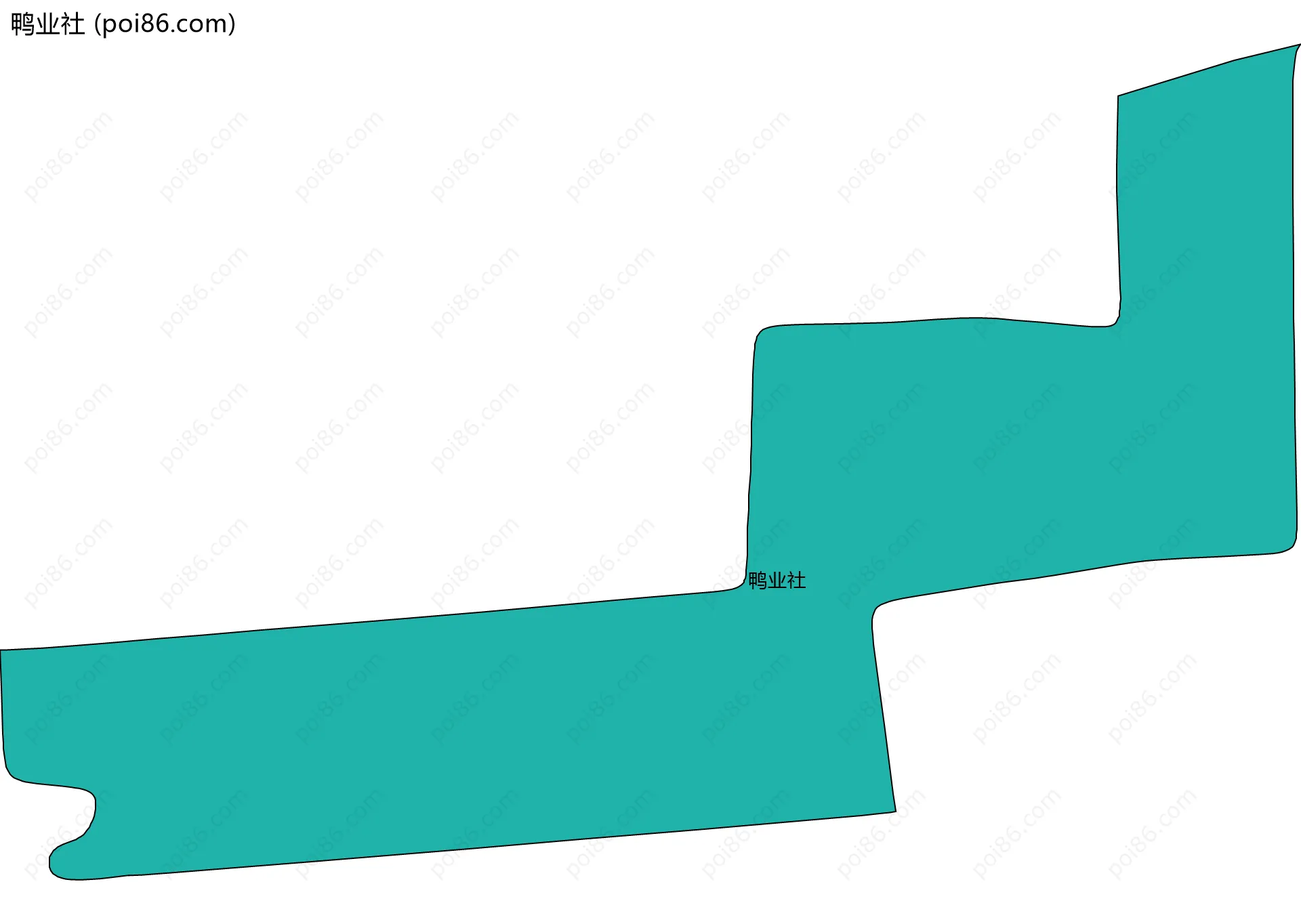 鸭业社边界地图