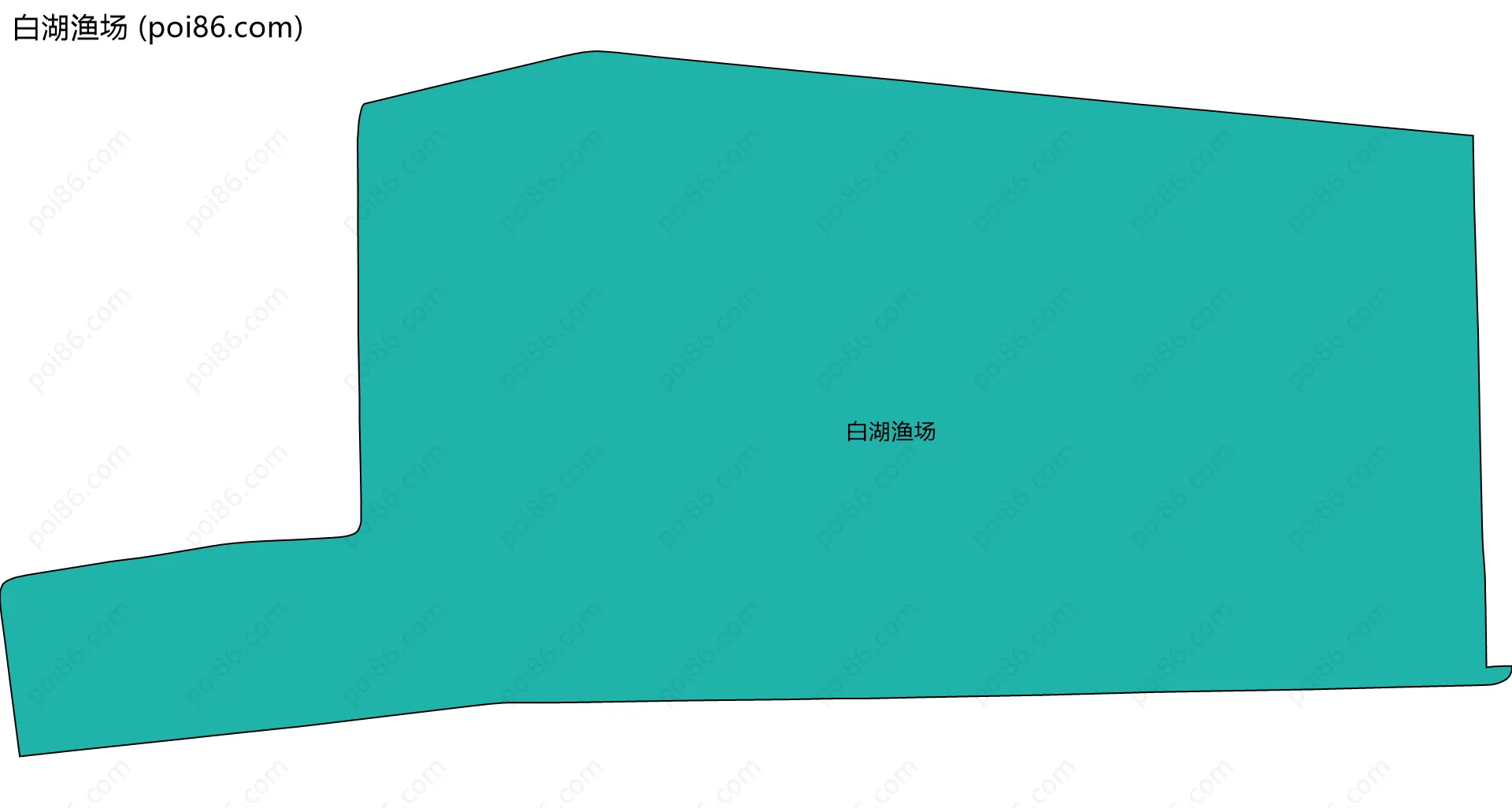 白湖渔场边界地图