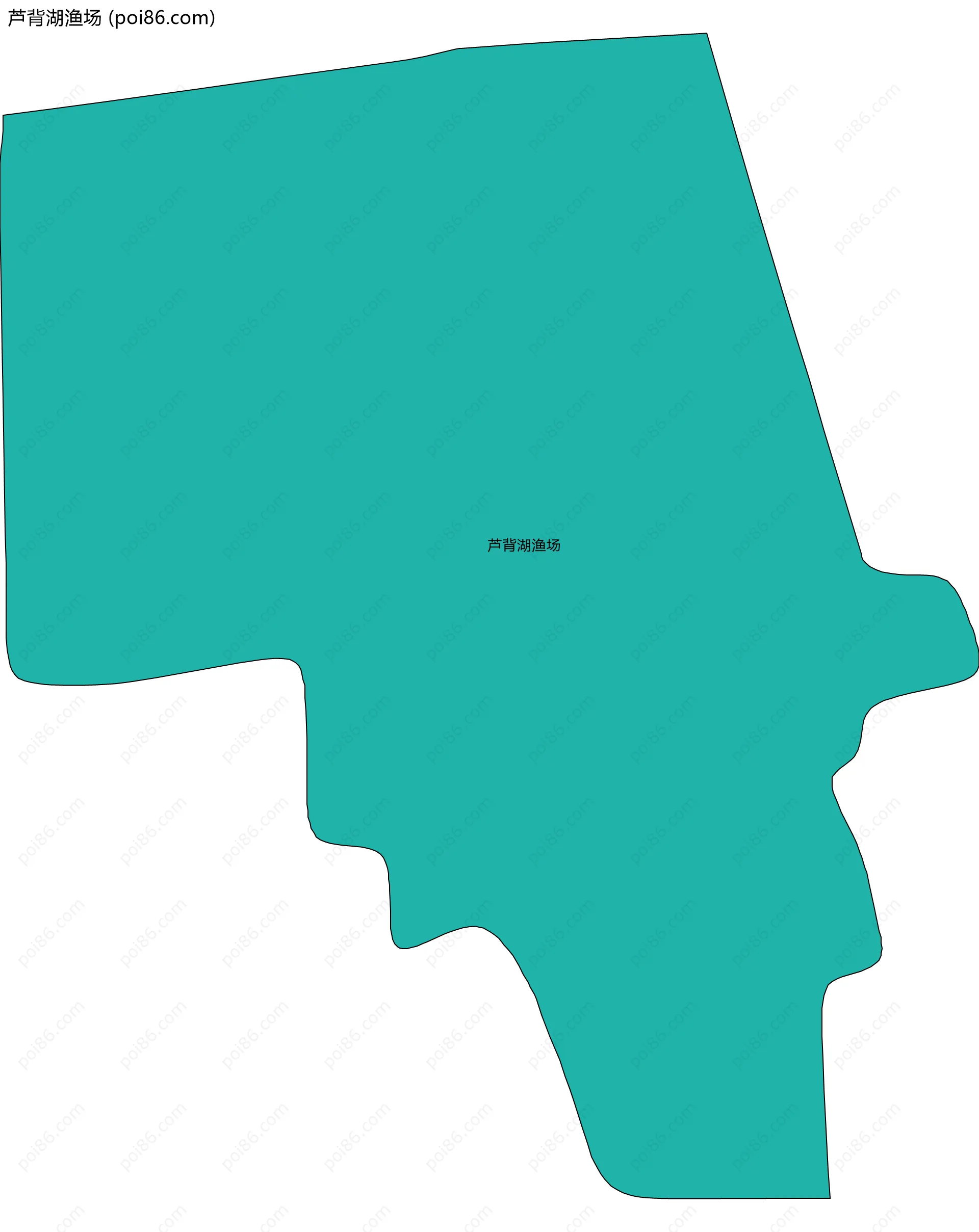 芦背湖渔场边界地图