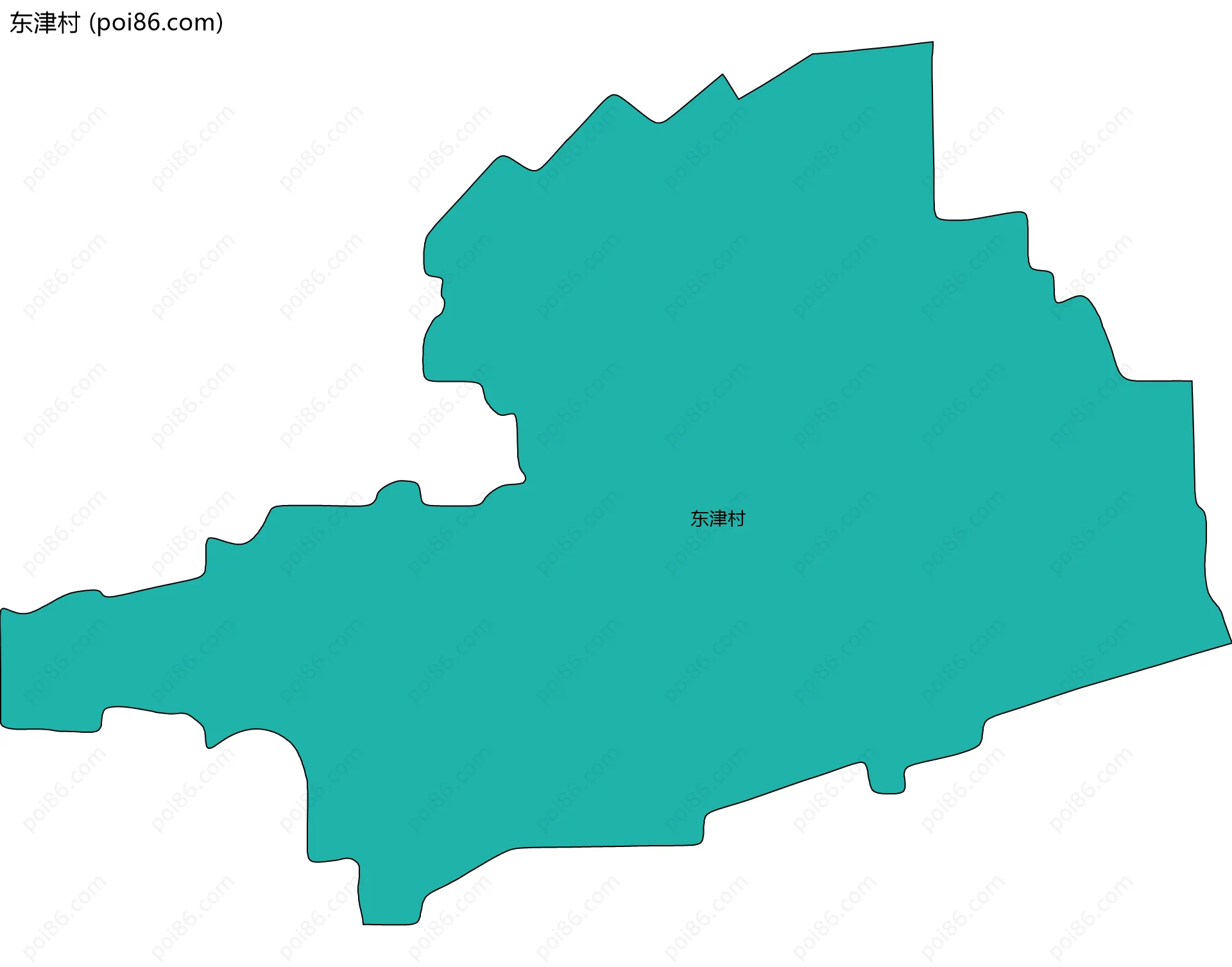 东津村边界地图