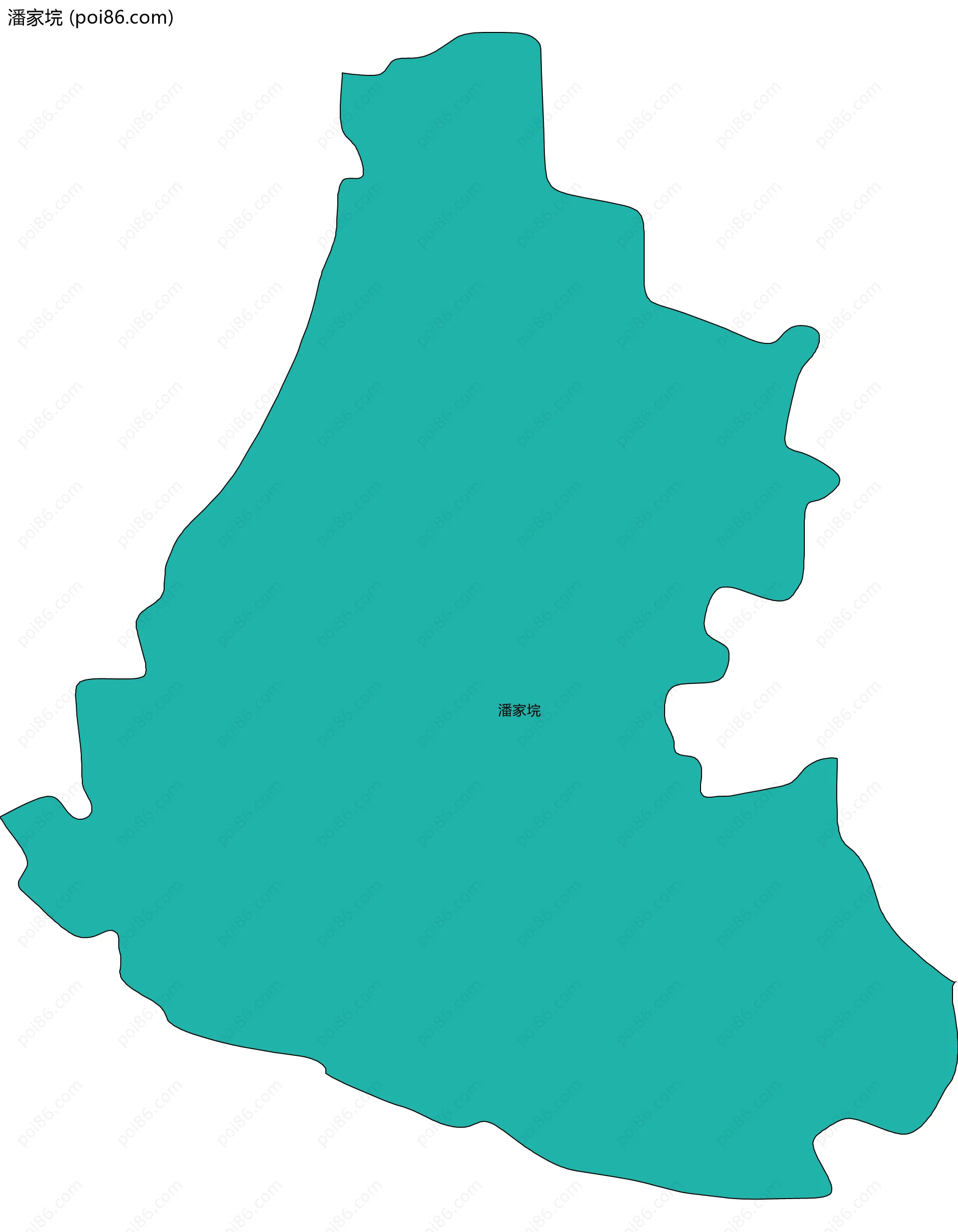 潘家垸边界地图