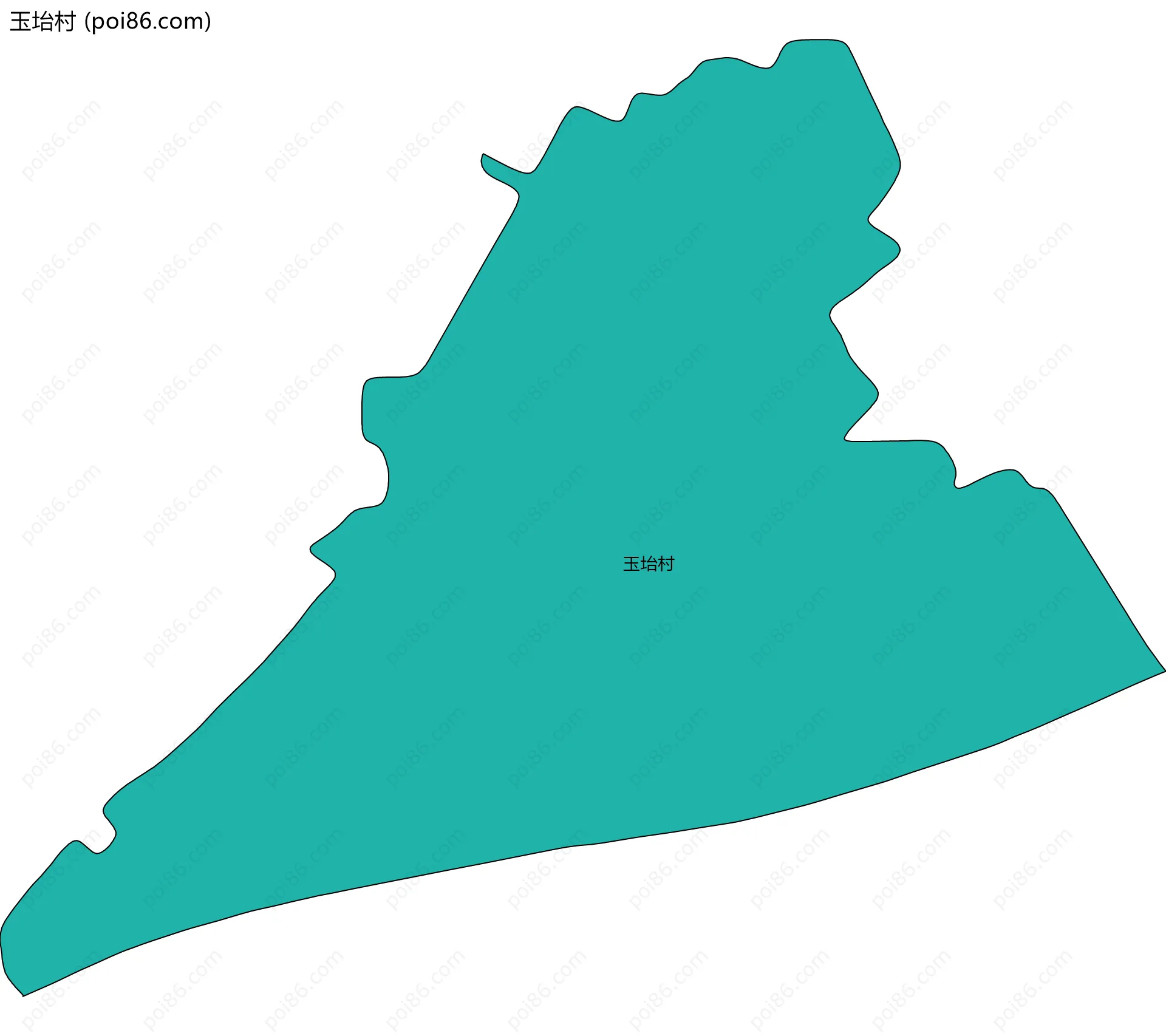 玉坮村边界地图