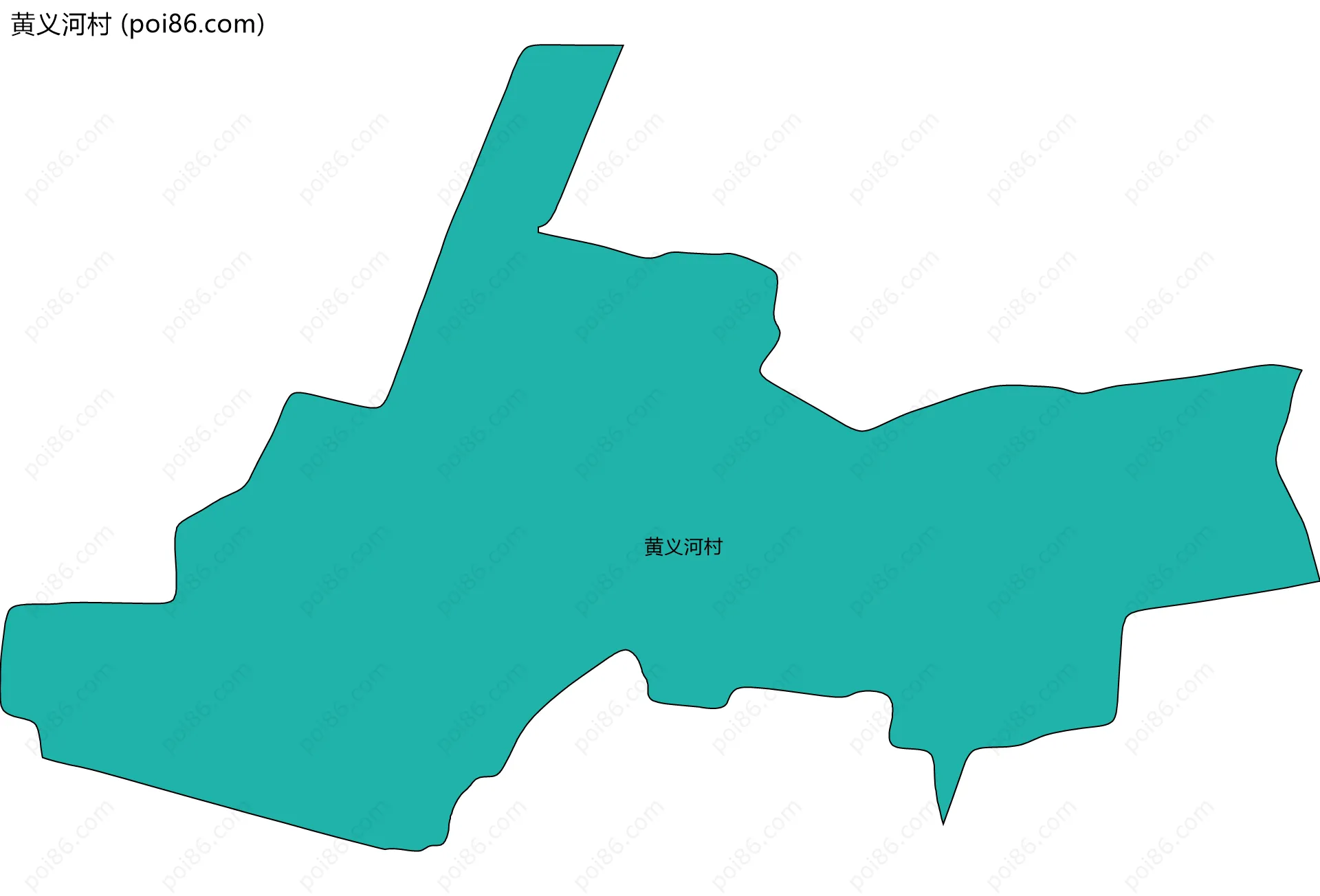 黄义河村边界地图