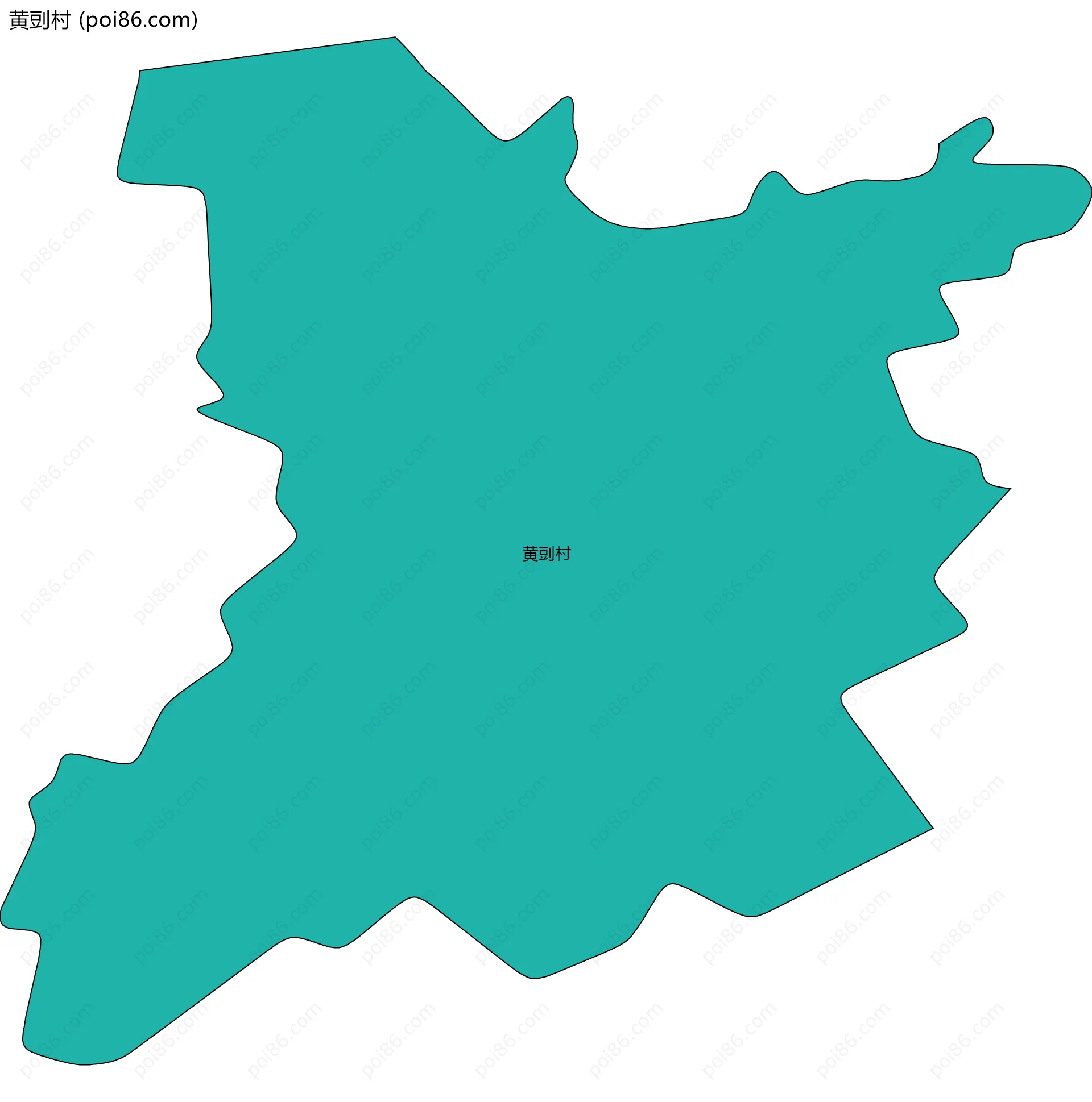黄剅村边界地图