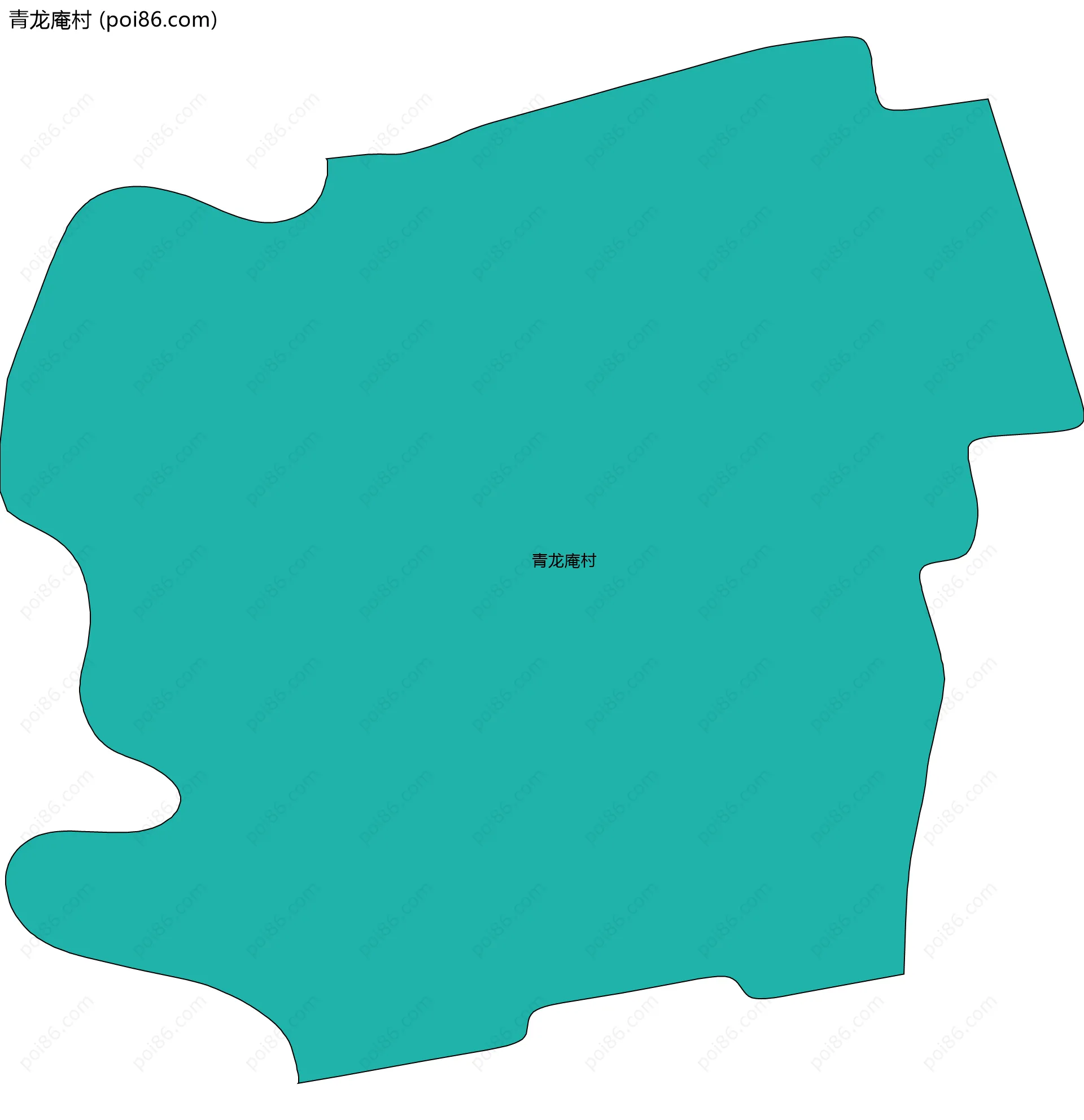 青龙庵村边界地图