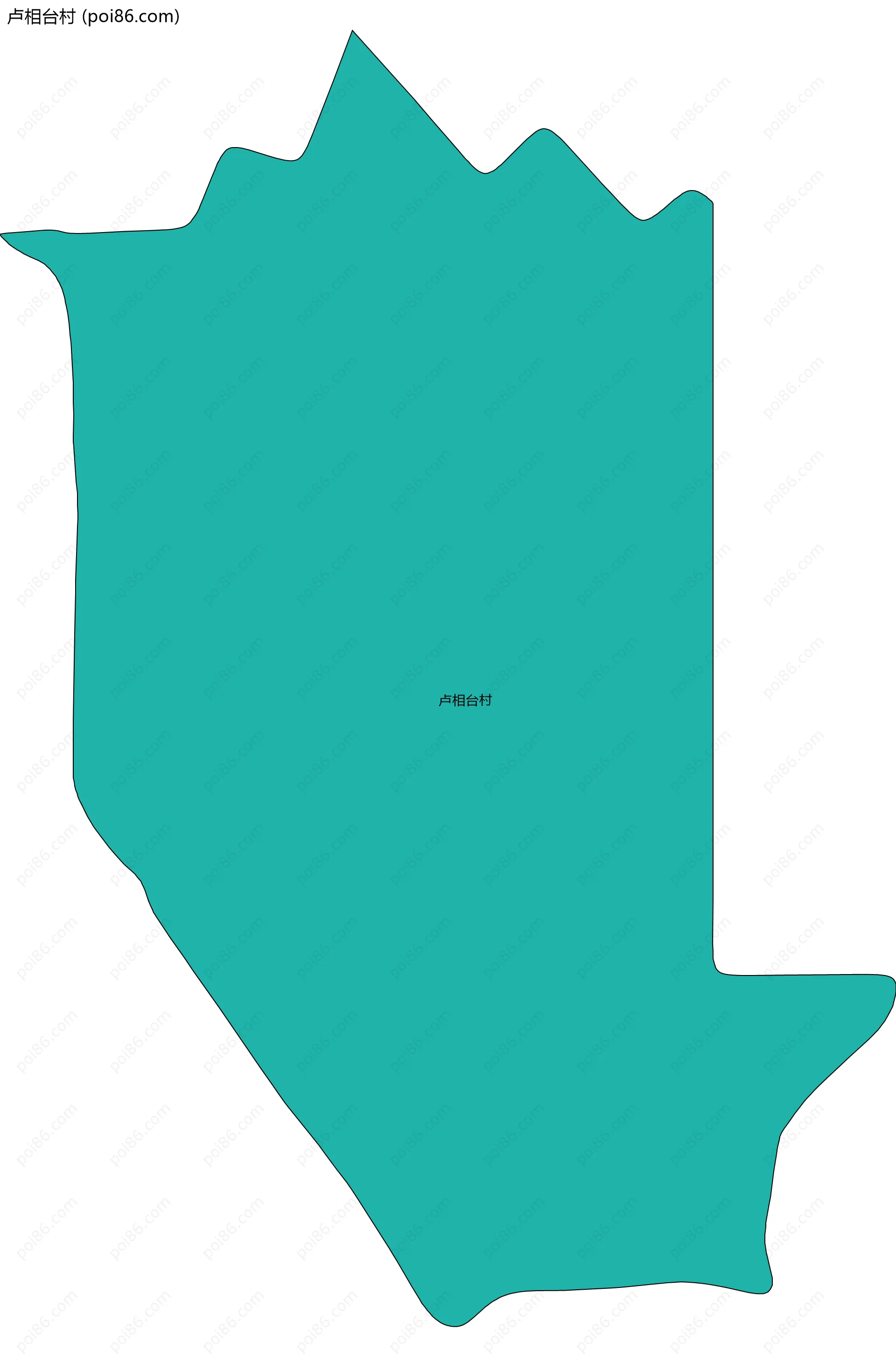 卢相台村边界地图