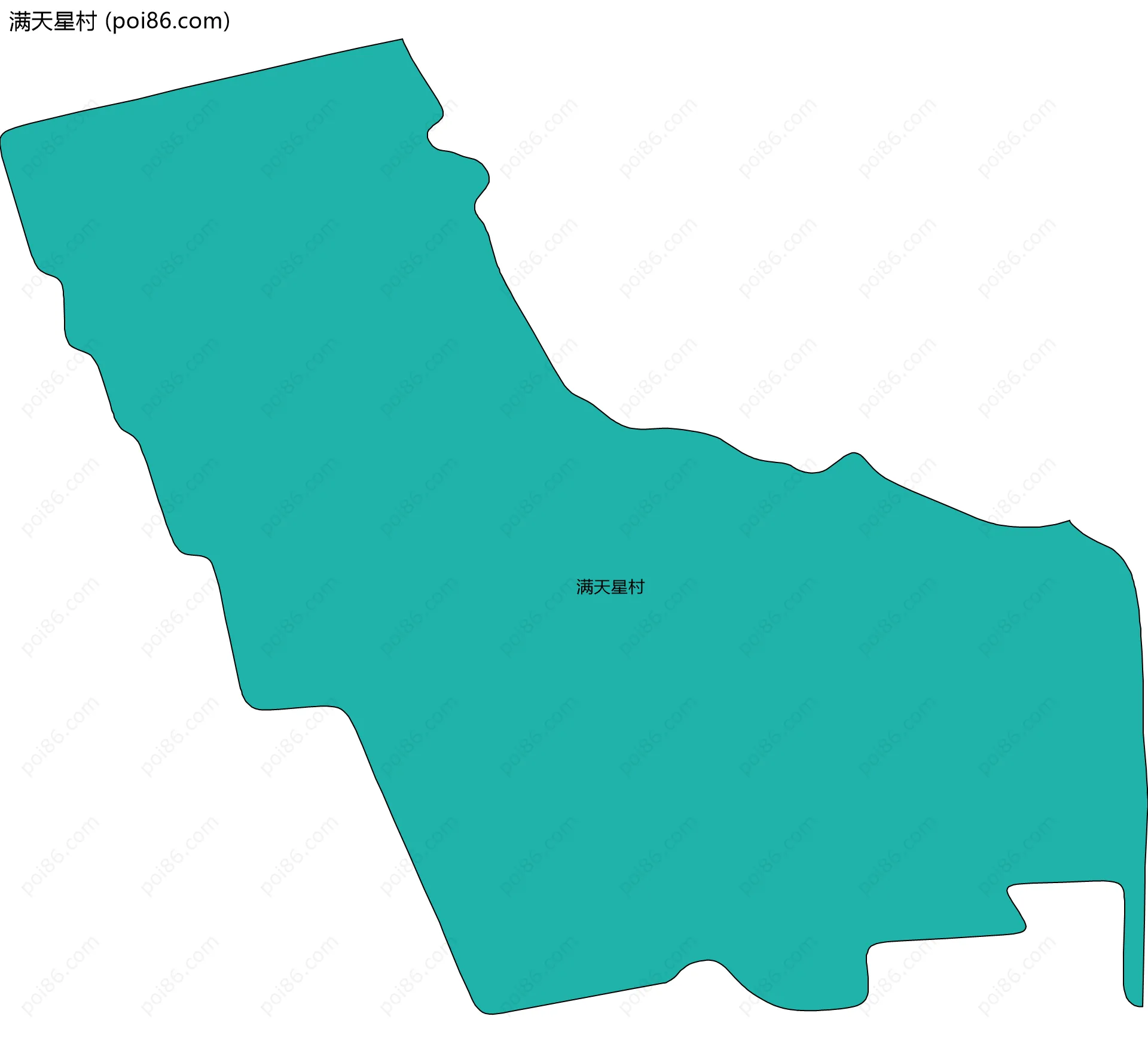 满天星村边界地图