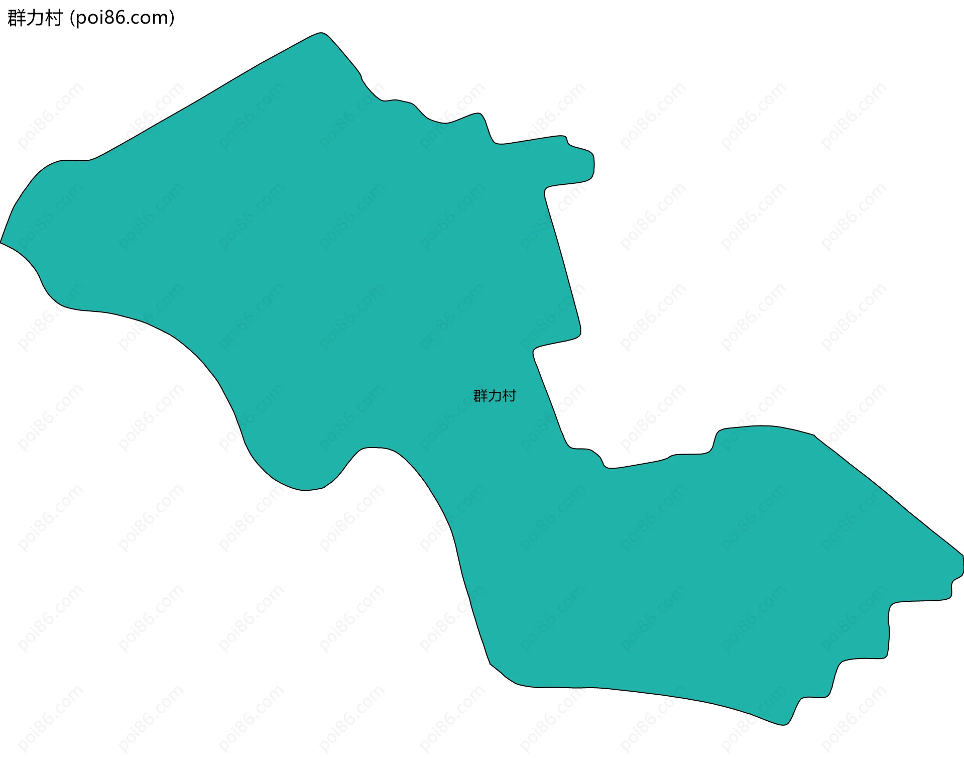 群力村边界地图
