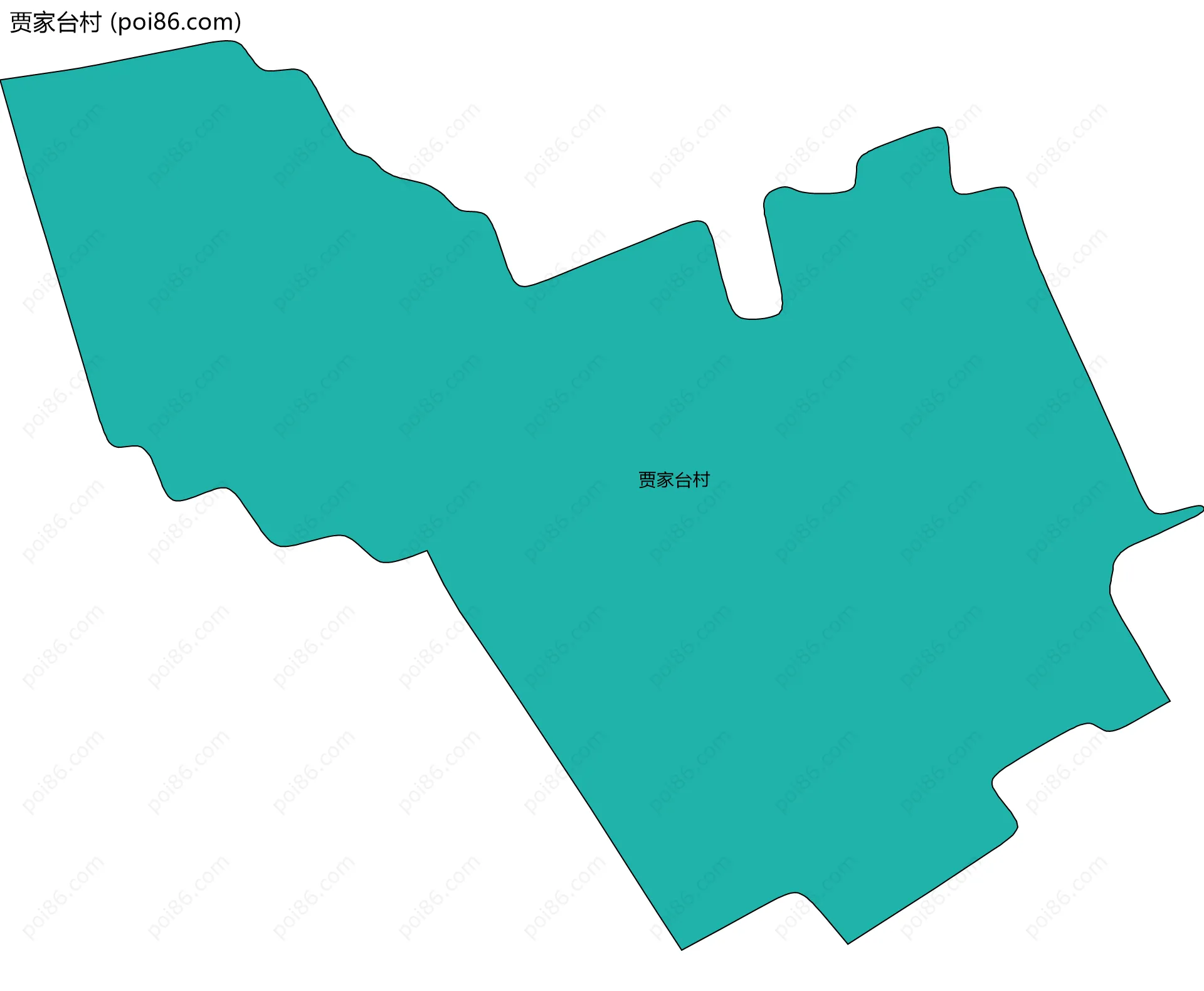 贾家台村边界地图