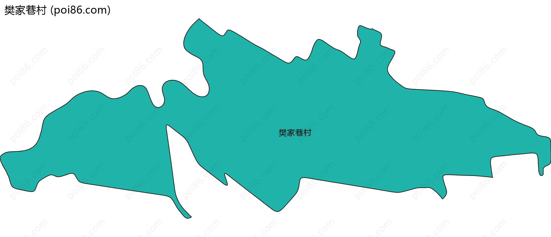 樊家巷村边界地图