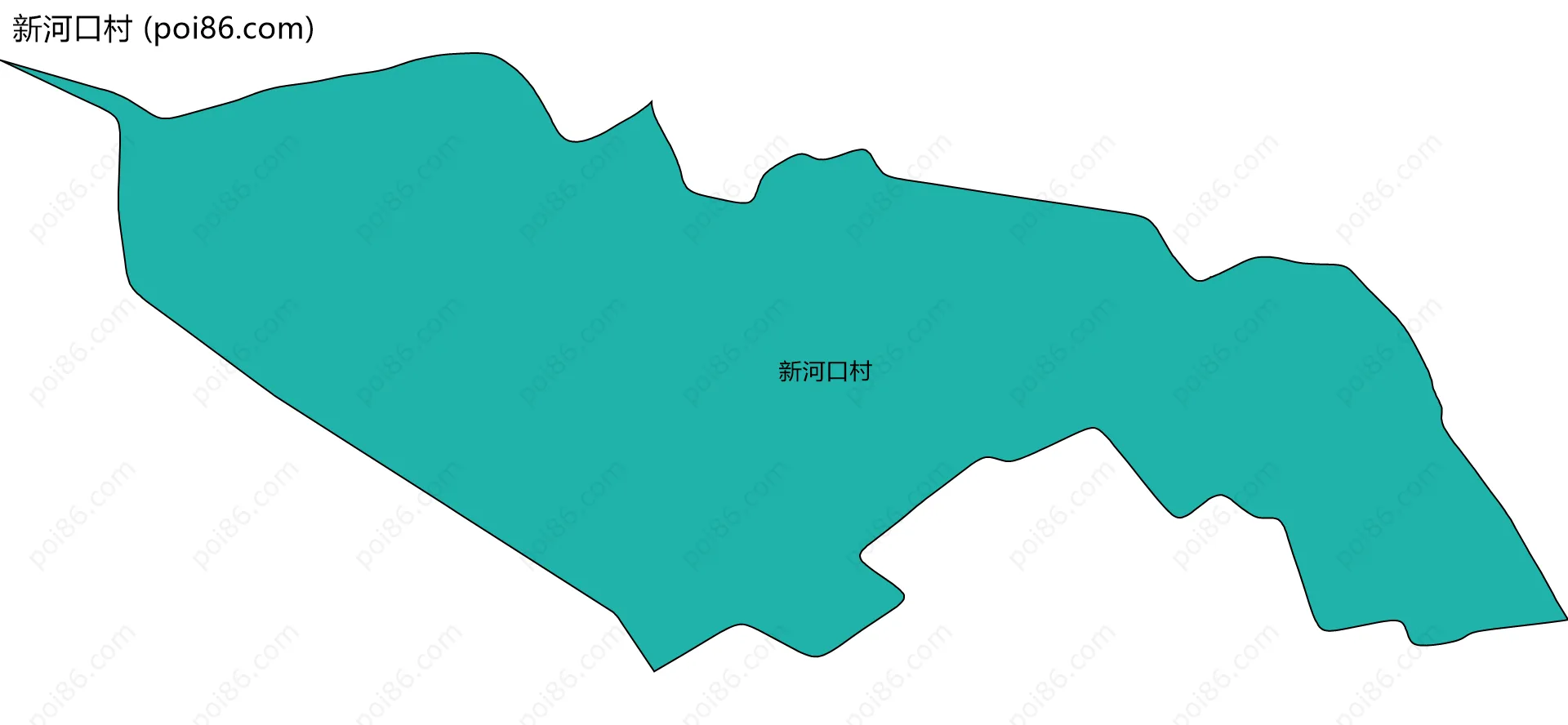 新河口村边界地图