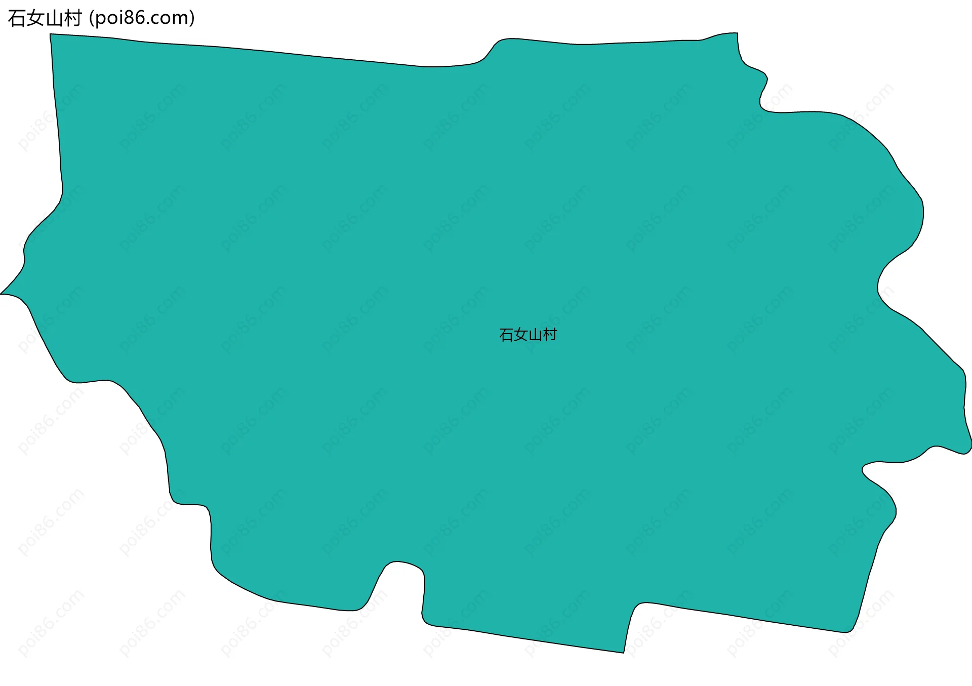 石女山村边界地图