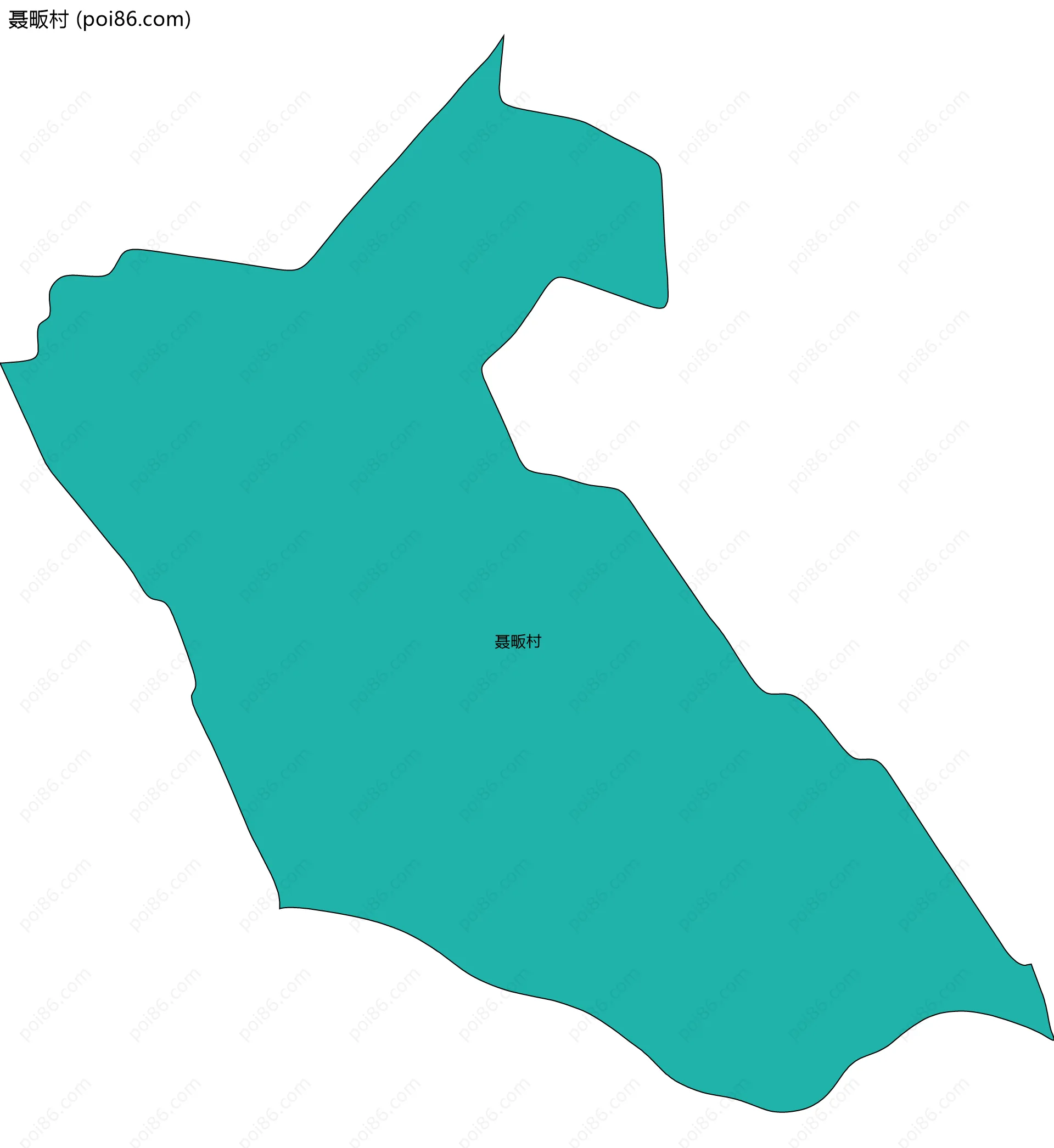 聂畈村边界地图