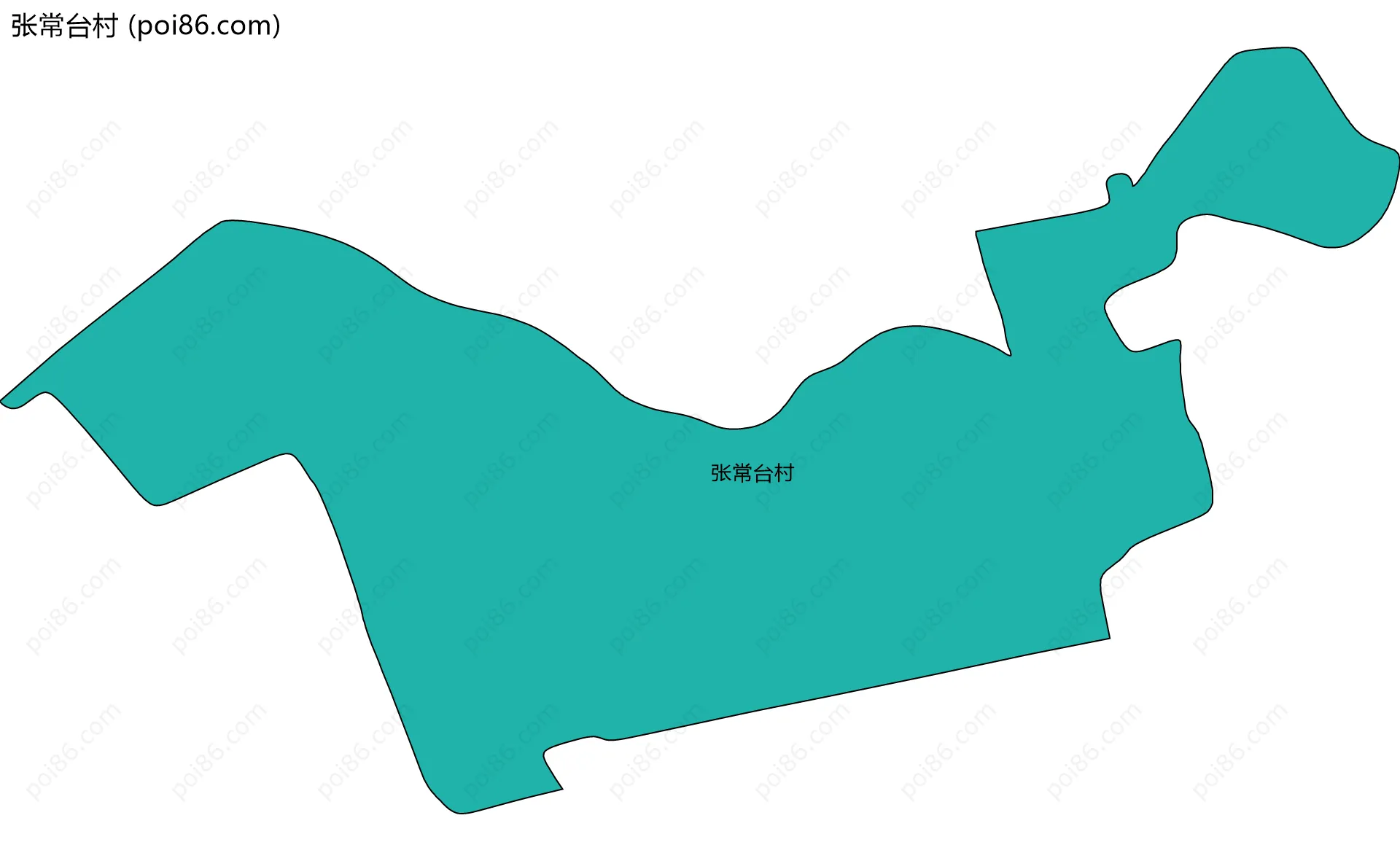 张常台村边界地图