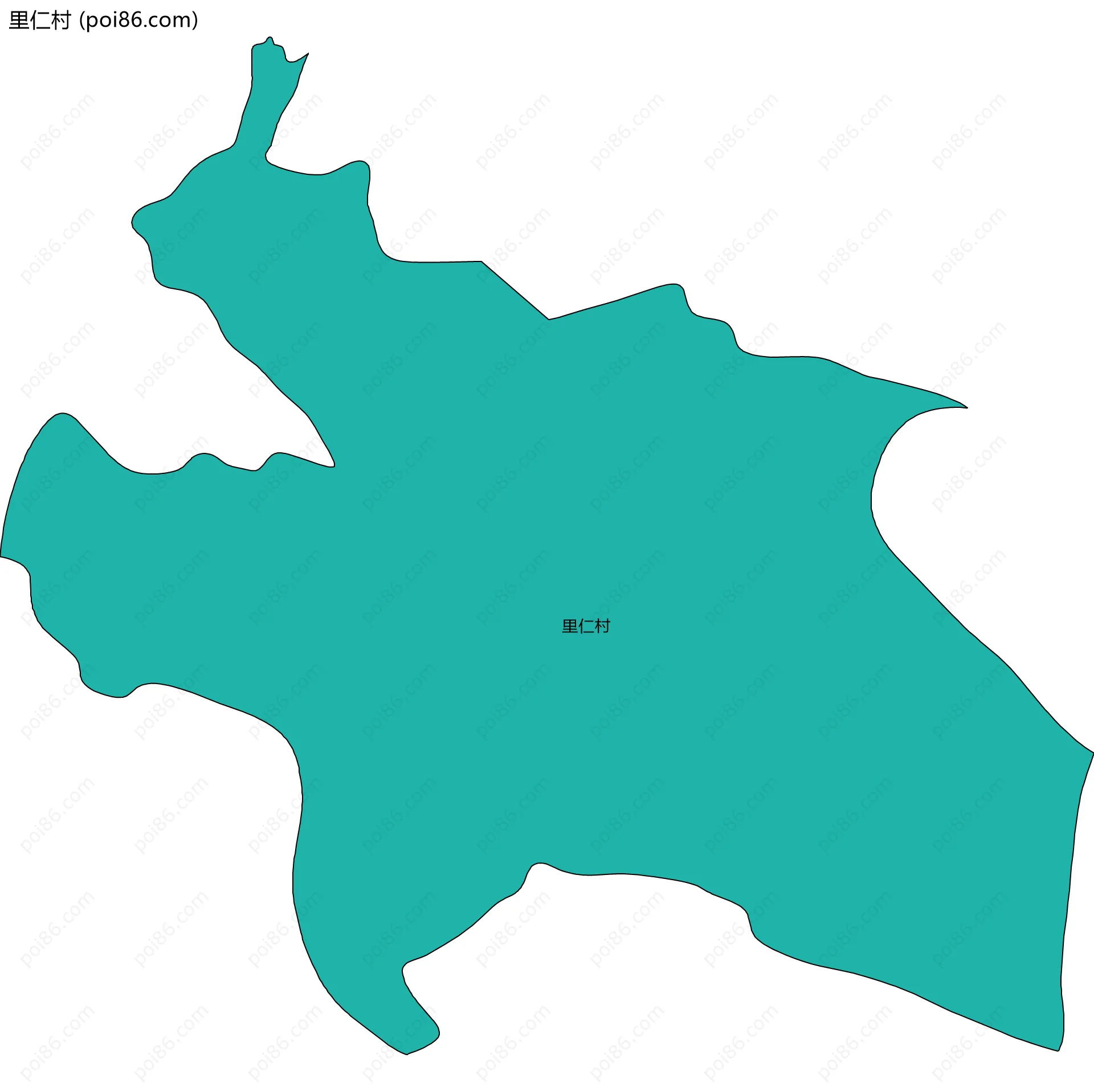 里仁村边界地图