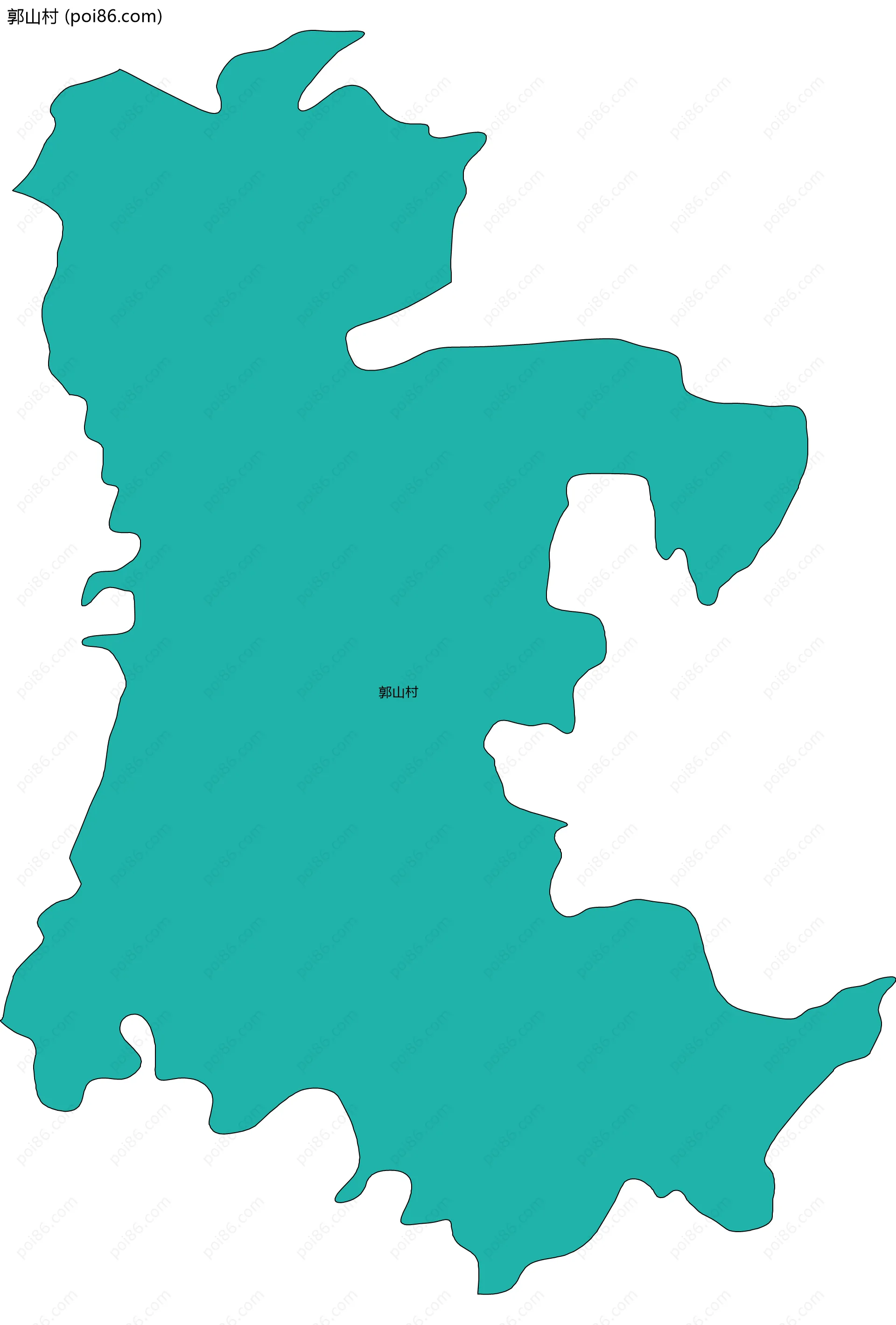 郭山村边界地图