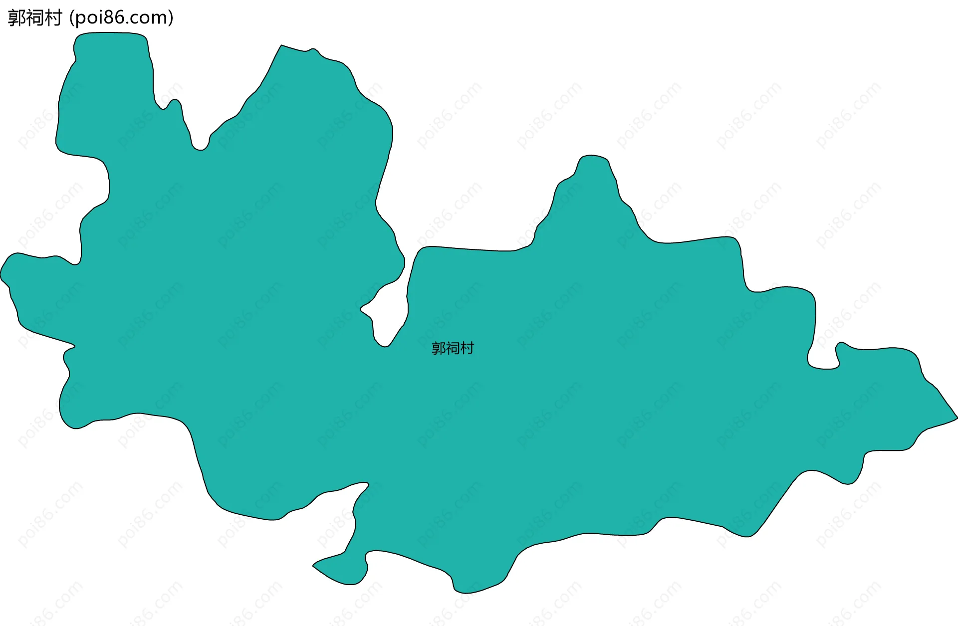 郭祠村边界地图