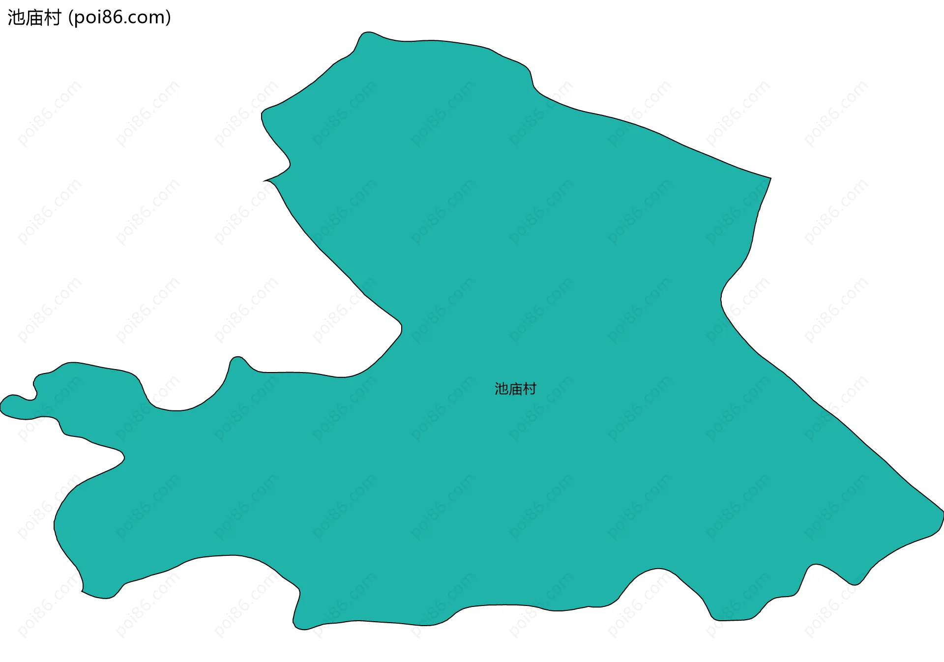 池庙村边界地图