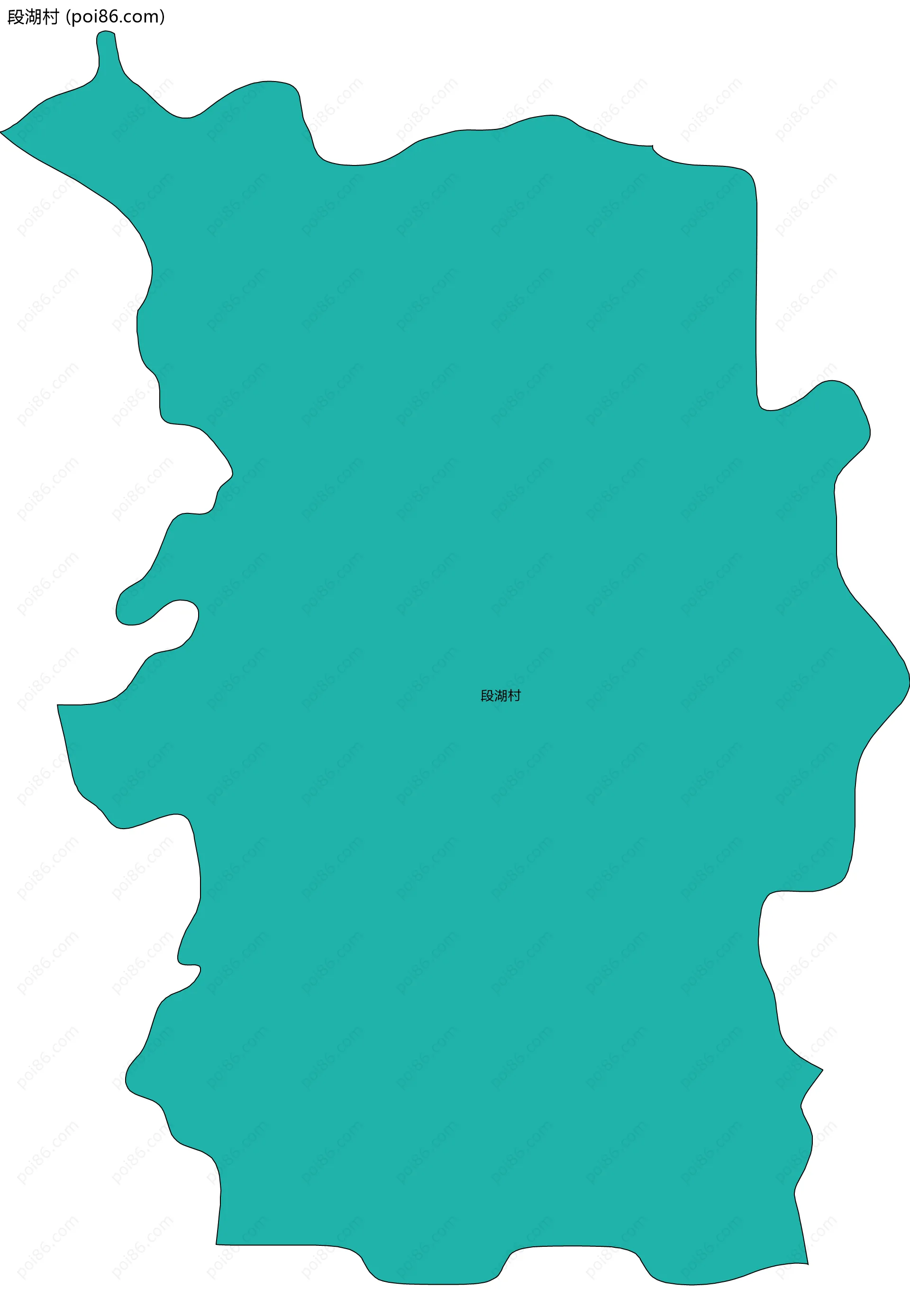 段湖村边界地图