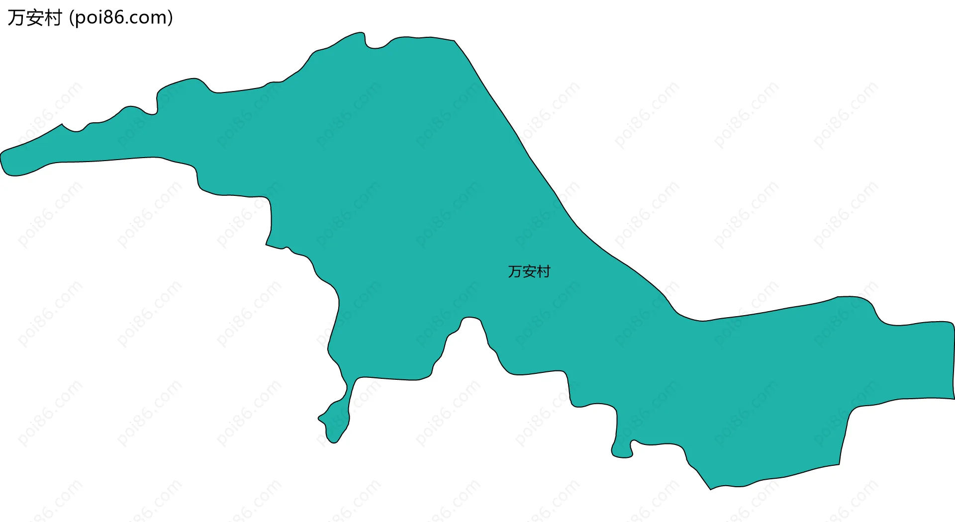 万安村边界地图