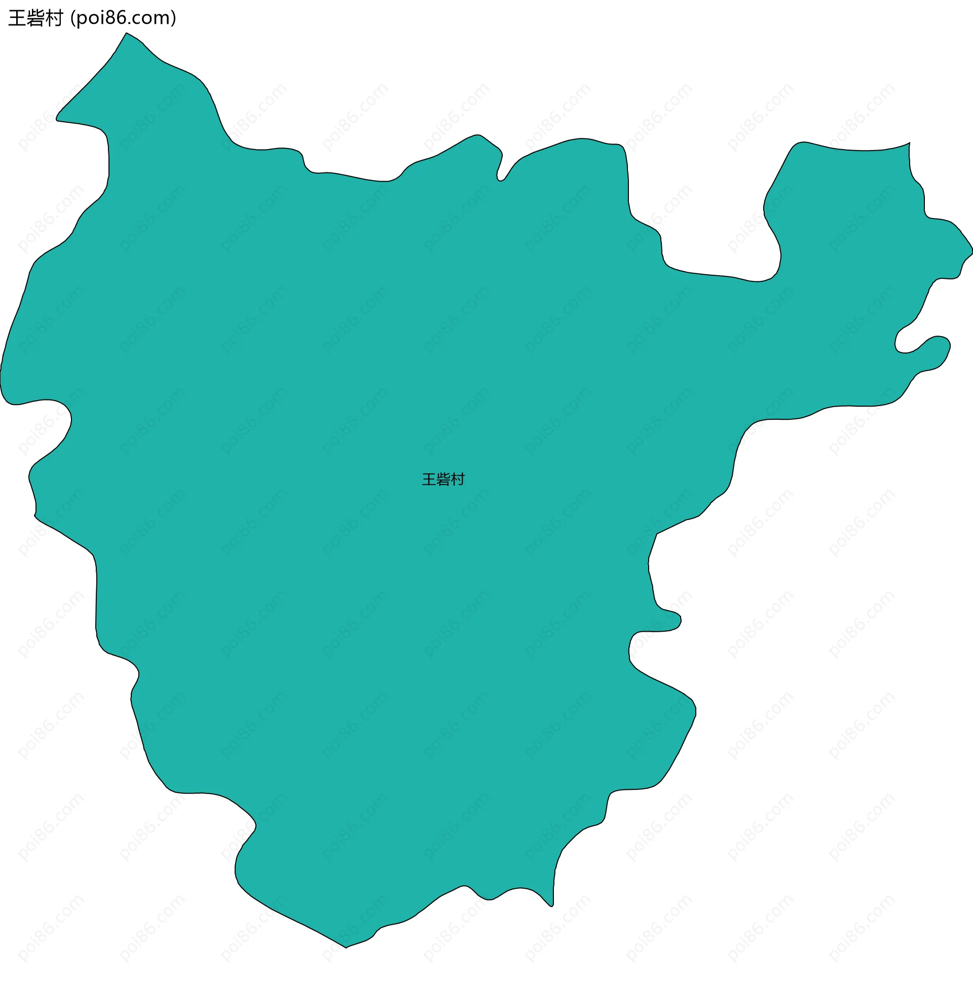 王砦村边界地图