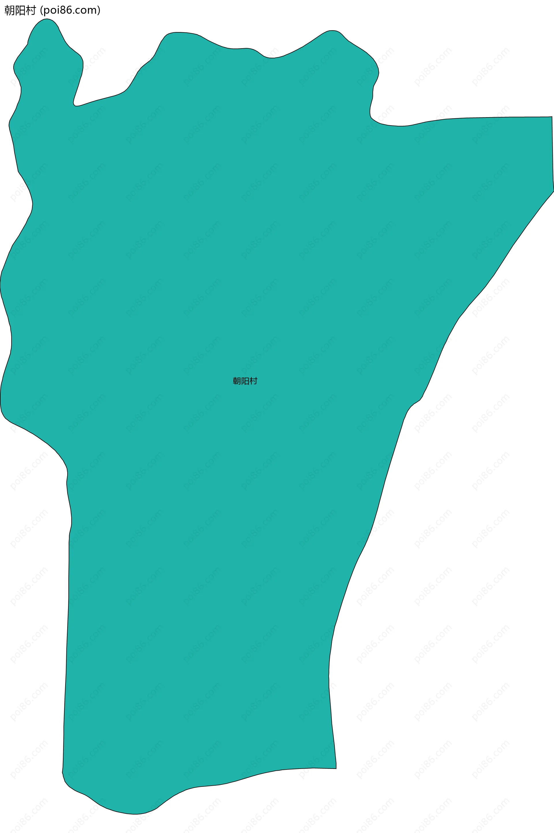 朝阳村边界地图