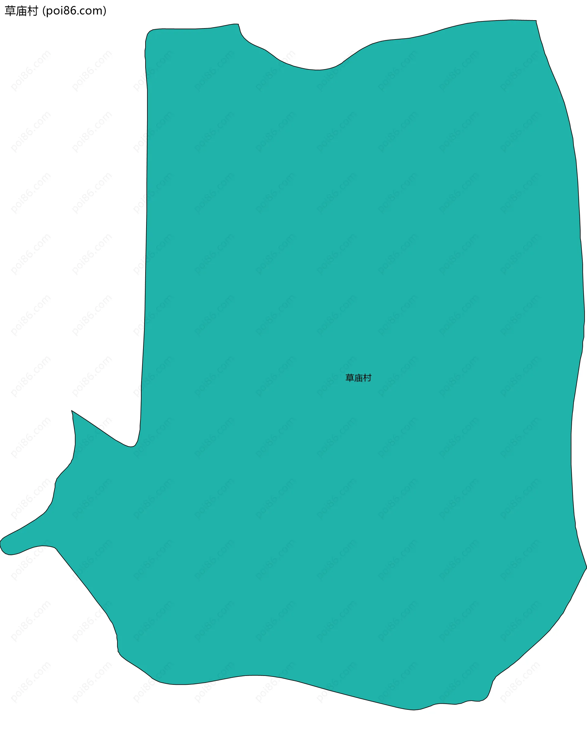 草庙村边界地图