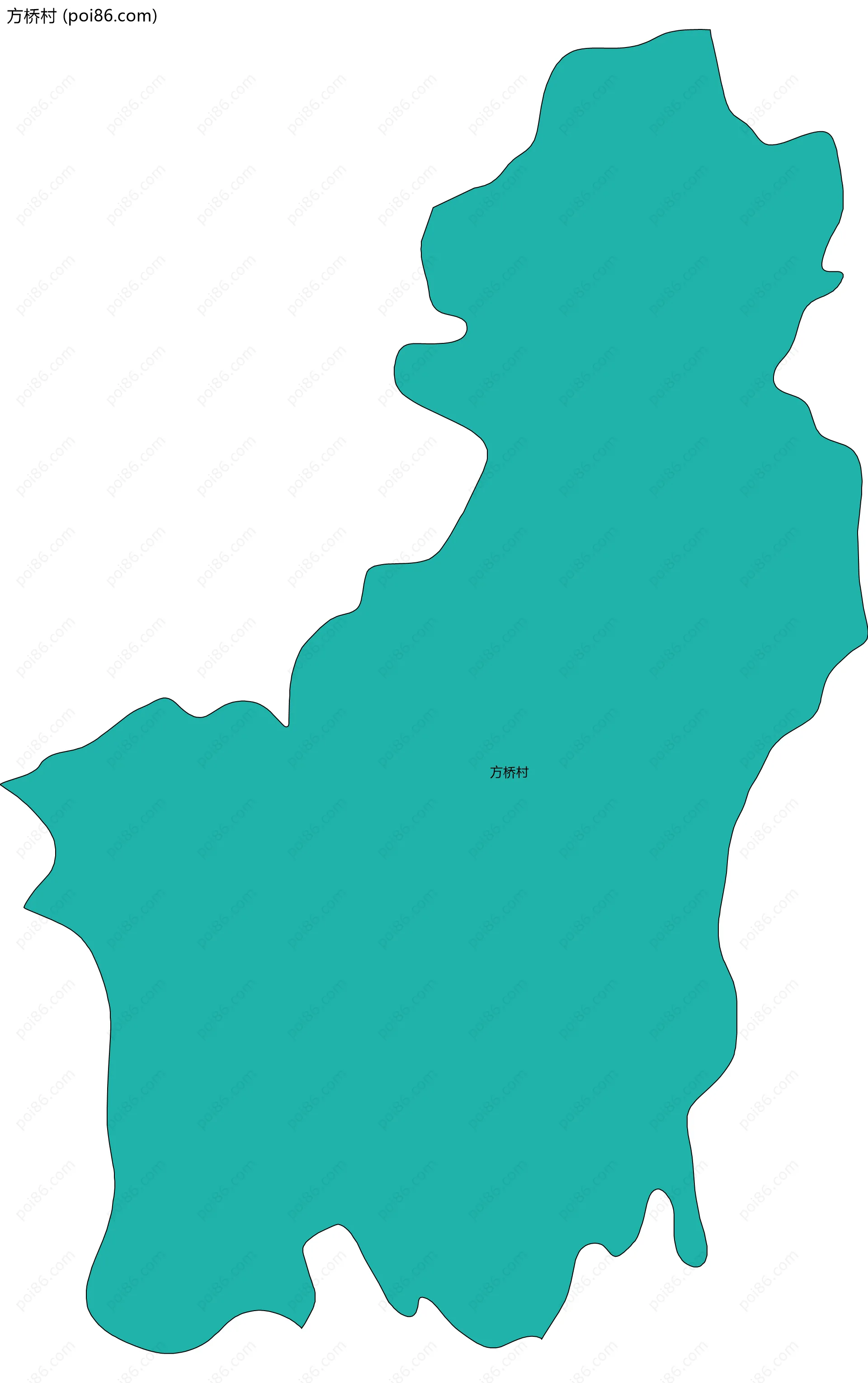 方桥村边界地图